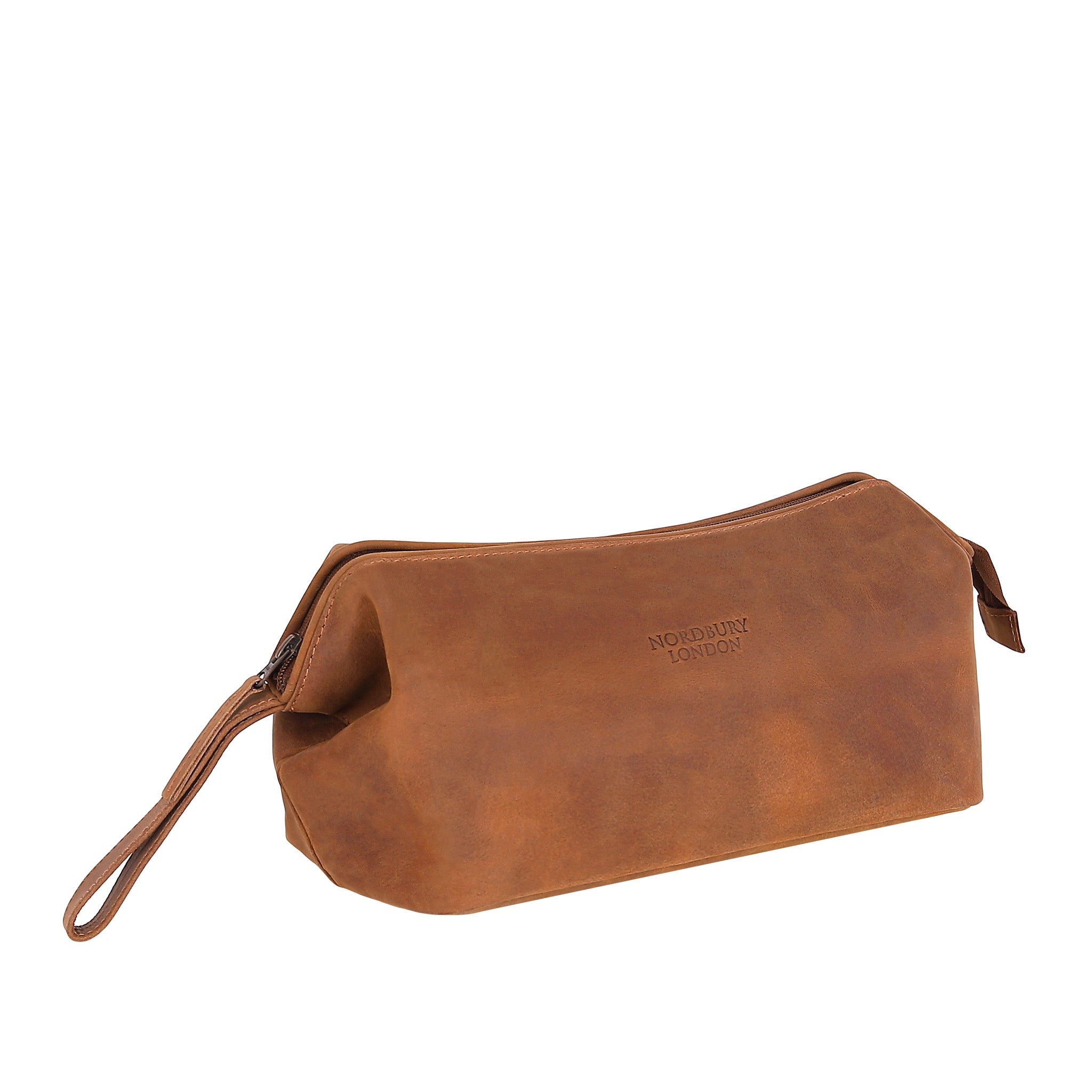 Leather Wash Bag 2014 - Light Brown