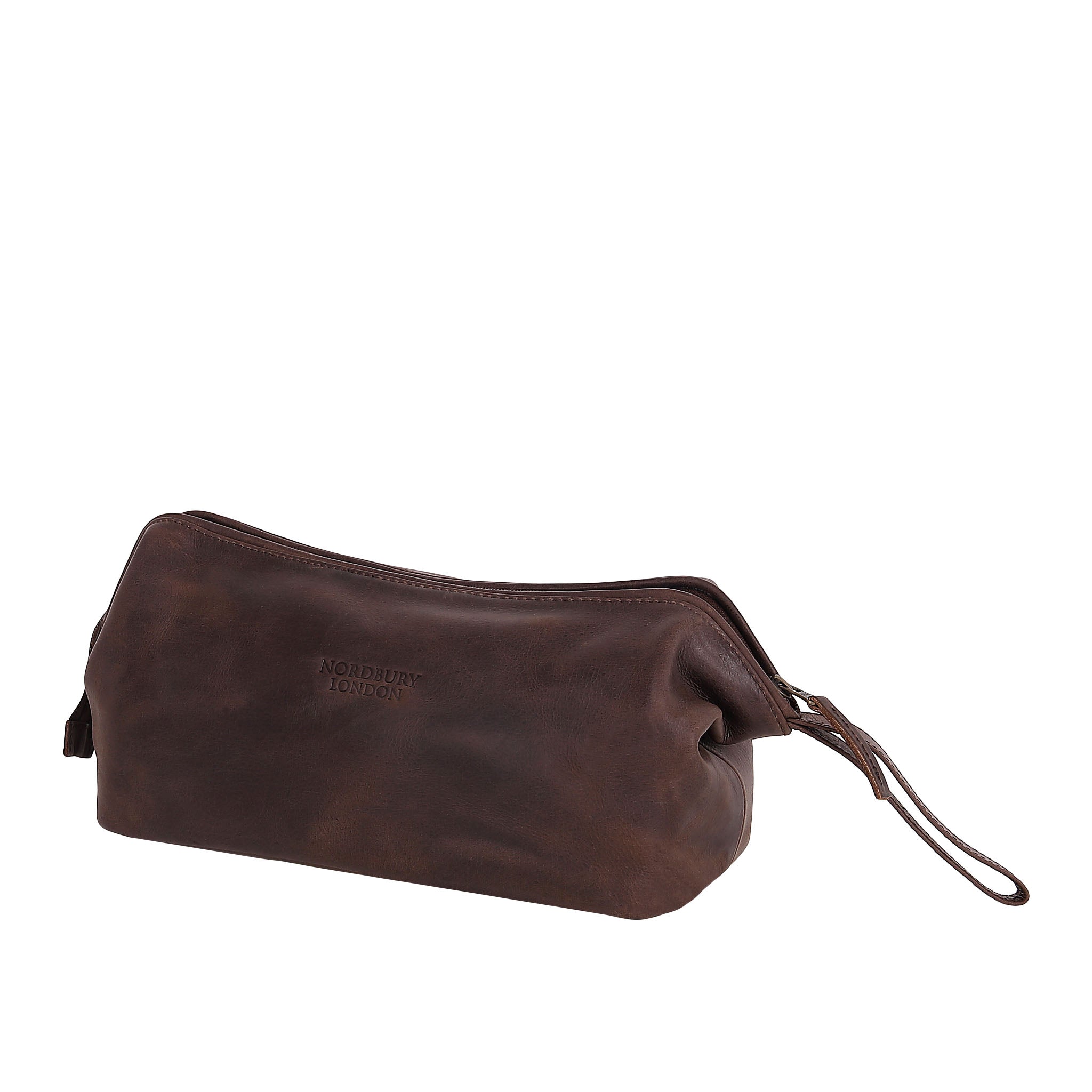 Leather Wash Bag 2014 - Dark Brown