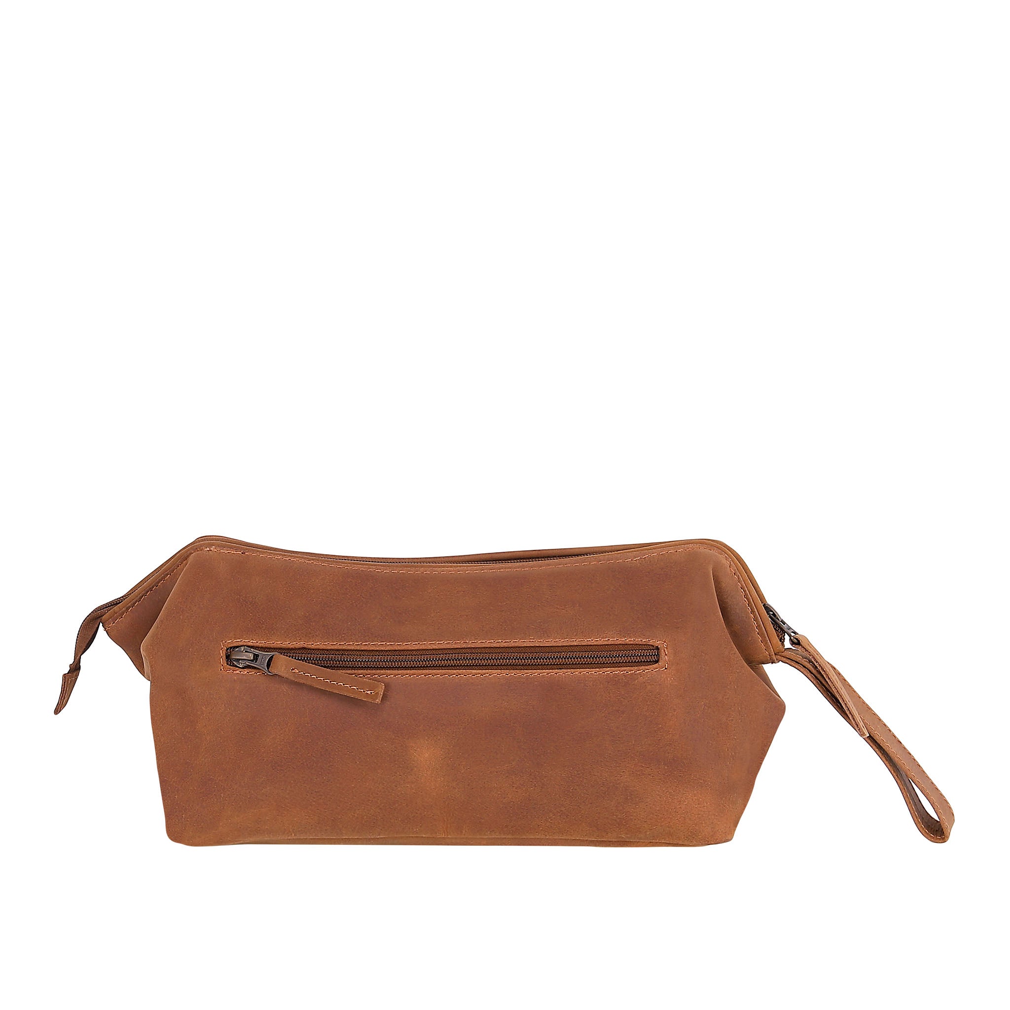 Leather Wash Bag 2014 - Light Brown