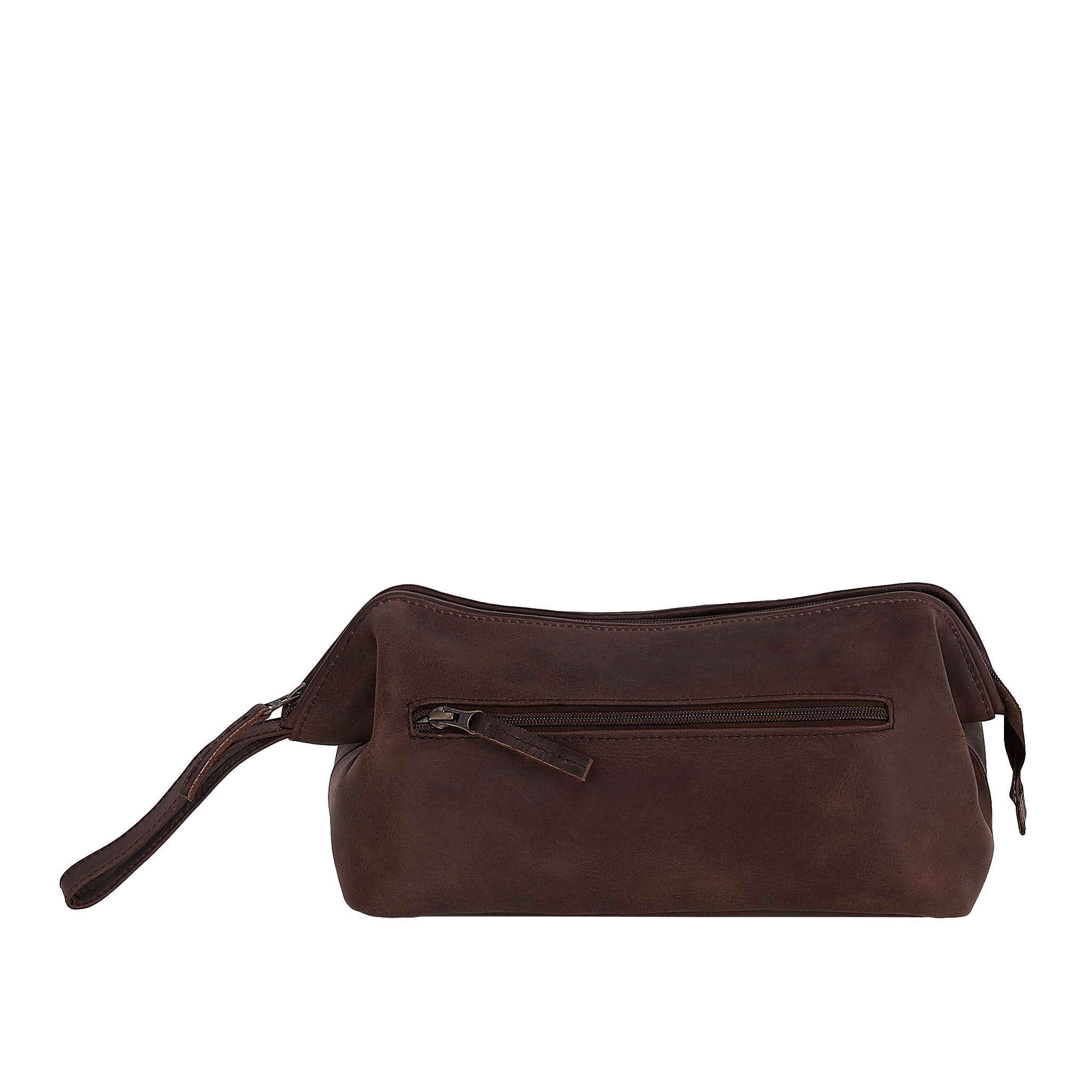 Leather Wash Bag 2014 - Dark Brown