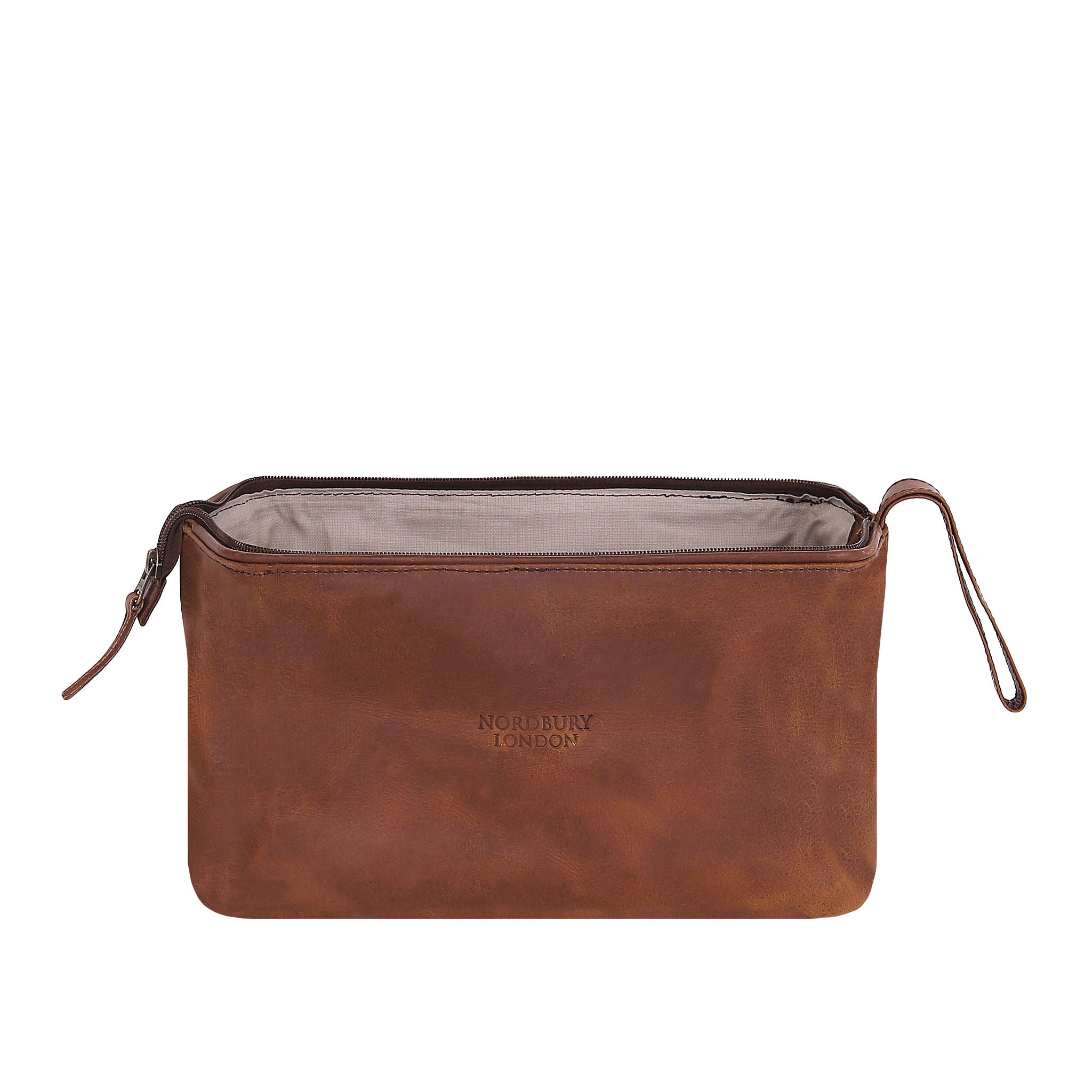 Leather Wash Bag 2014 - Medium Brown