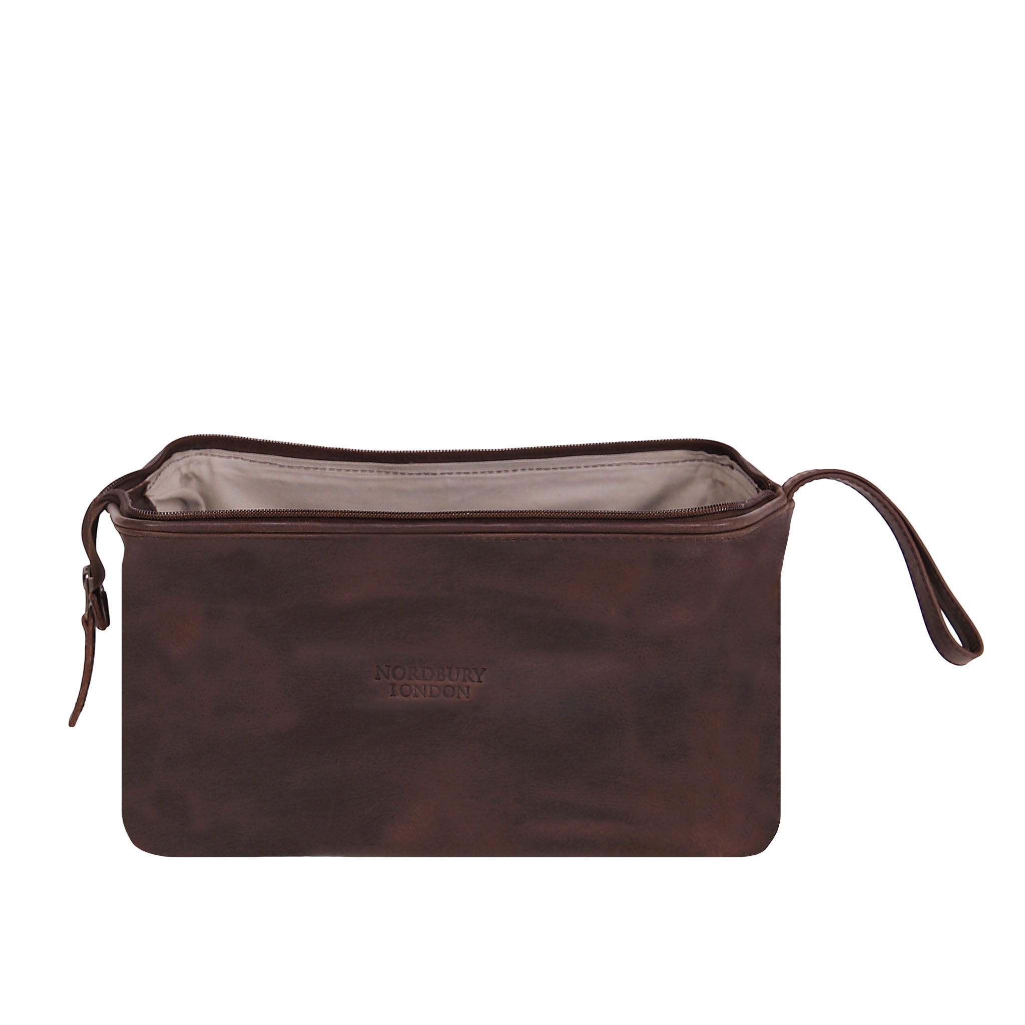 Leather Wash Bag 2014 - Dark Brown