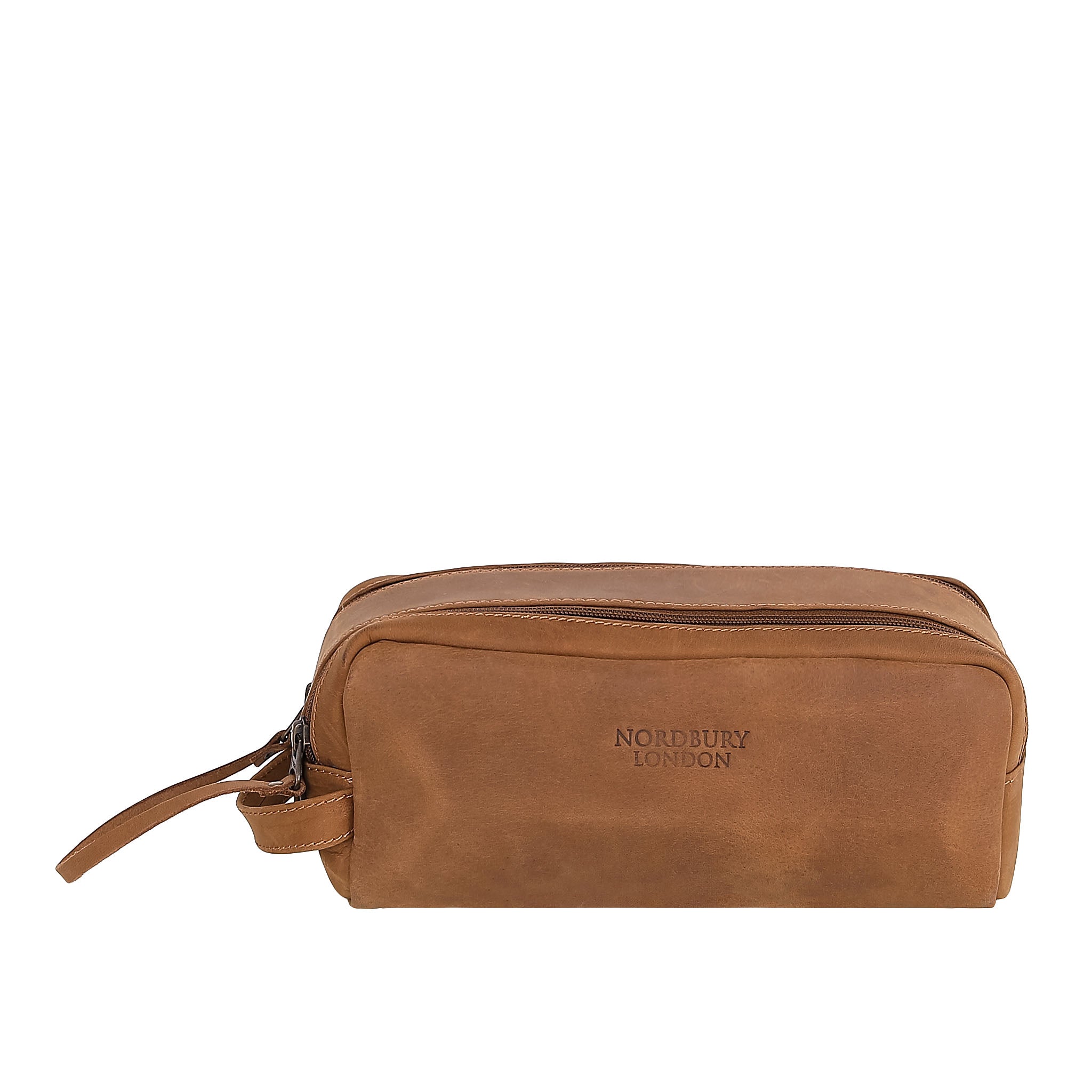 Leather Wash Bag 2015 - Light Brown