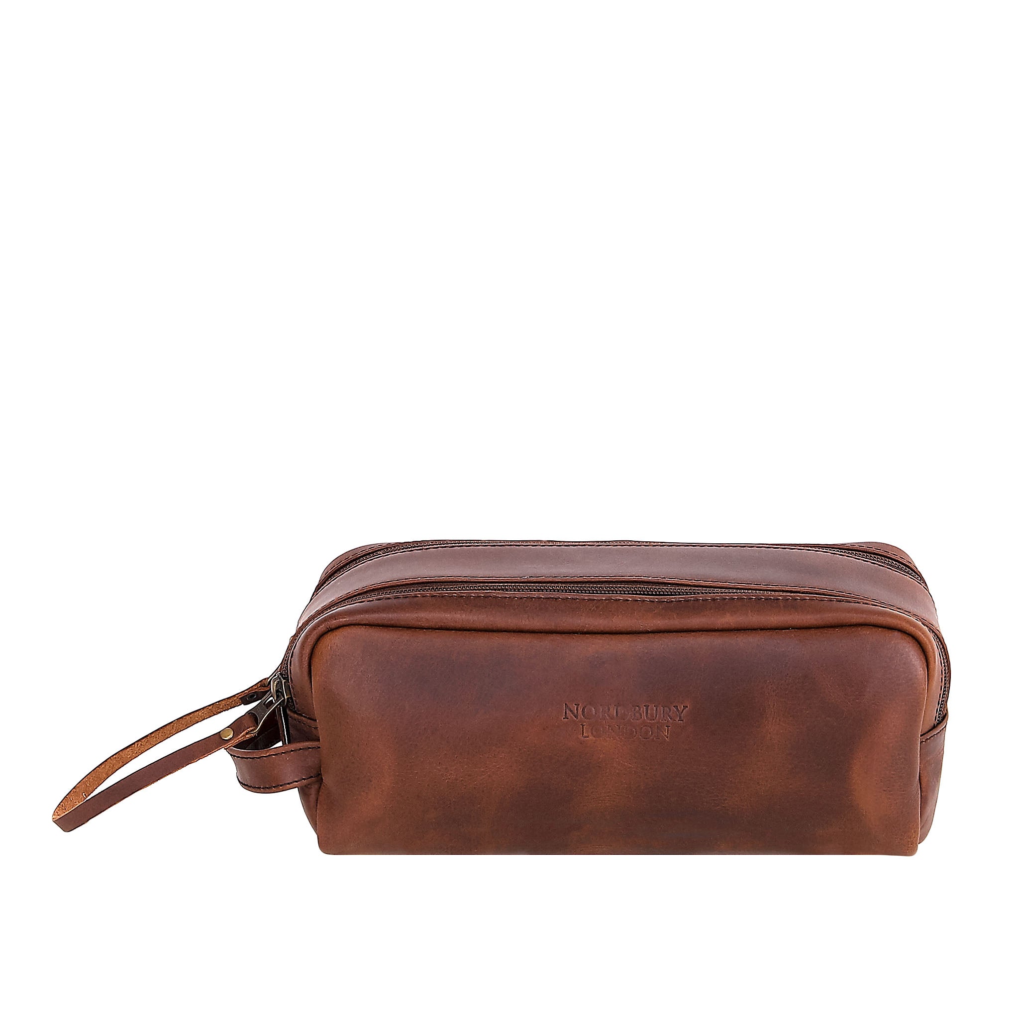 Leather Wash Bag 2015 - Medium Brown