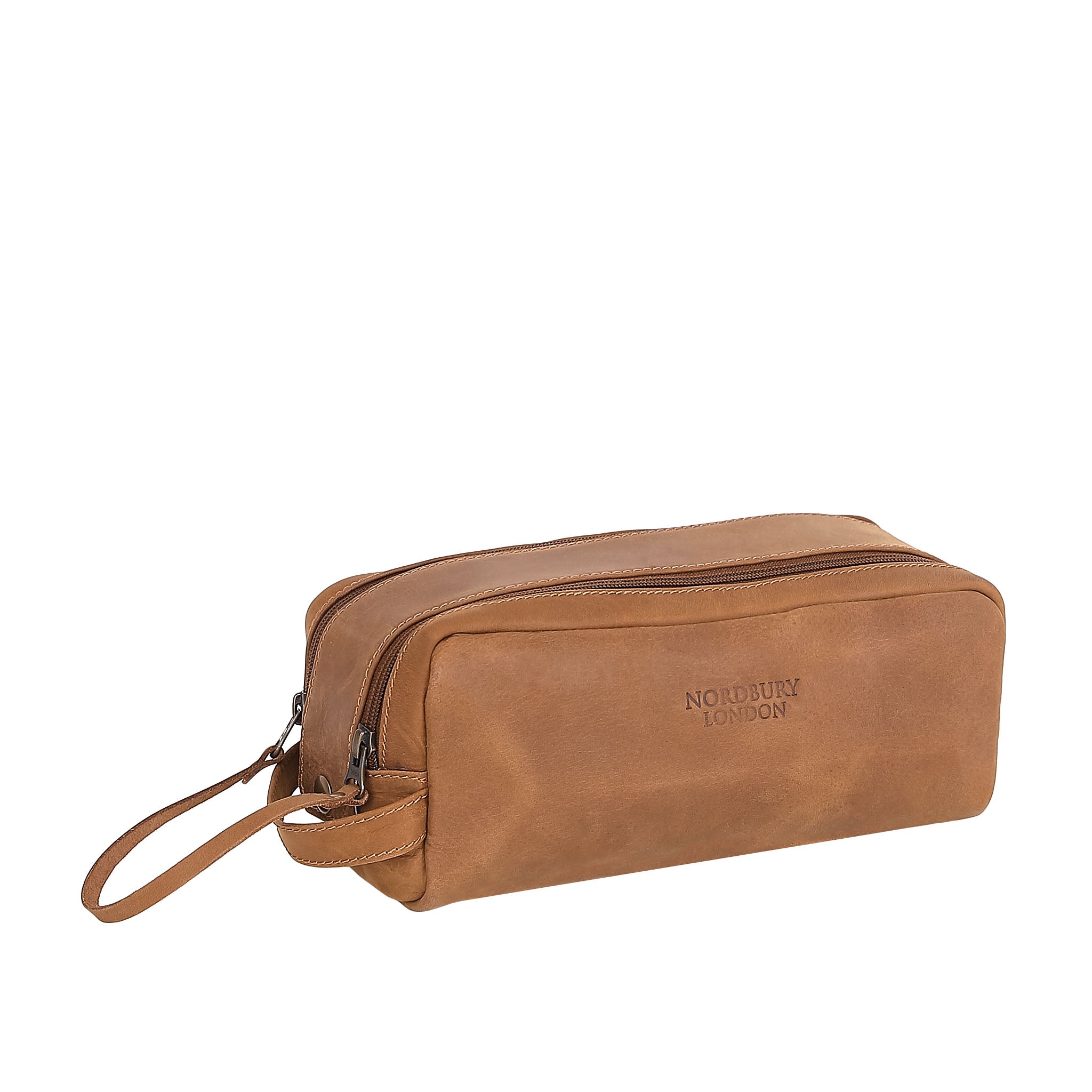 Leather Wash Bag 2015 - Light Brown