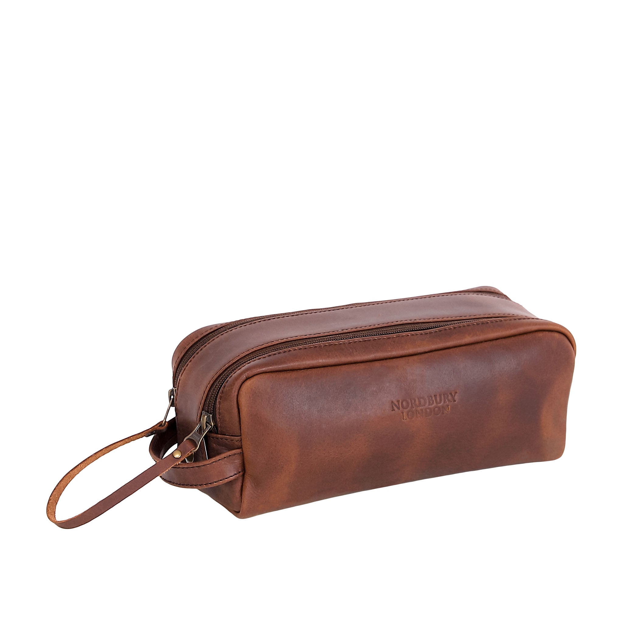 Leather Wash Bag 2015 - Medium Brown