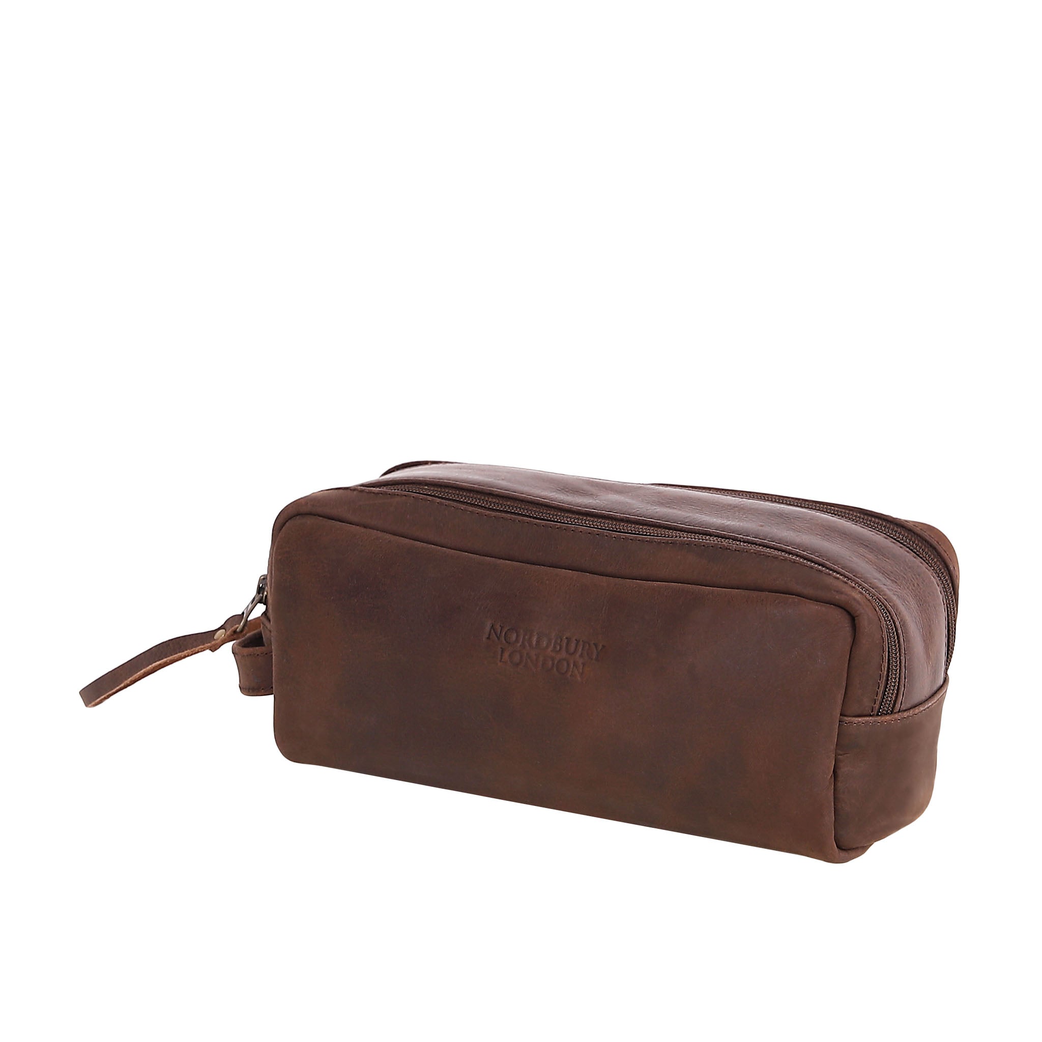 Leather Wash Bag 2015 - Dark Brown