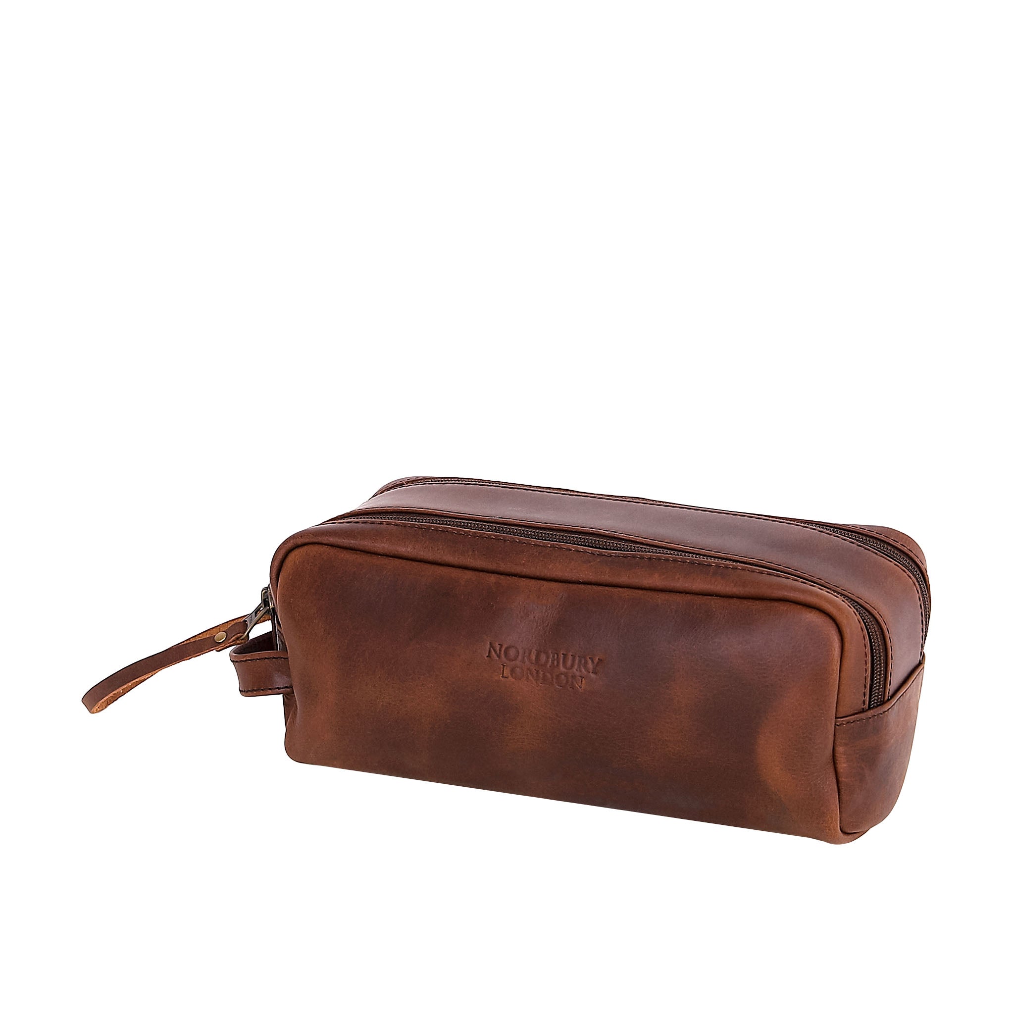 Leather Wash Bag 2015 - Medium Brown