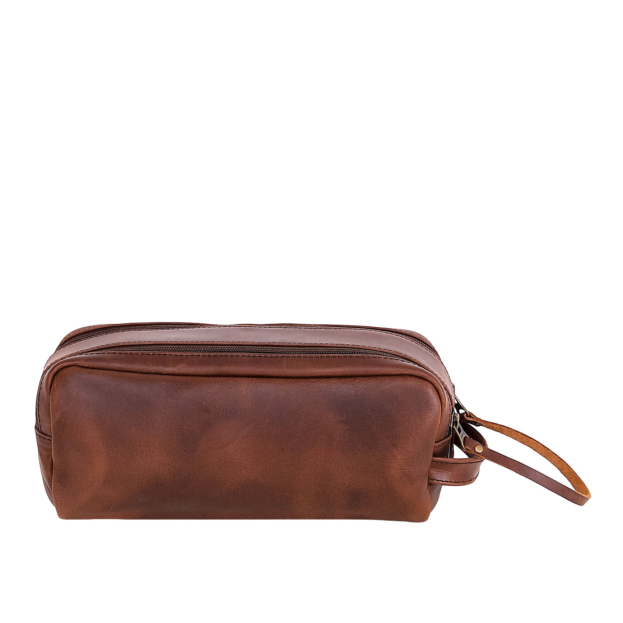 Leather Wash Bag 2015 - Medium Brown