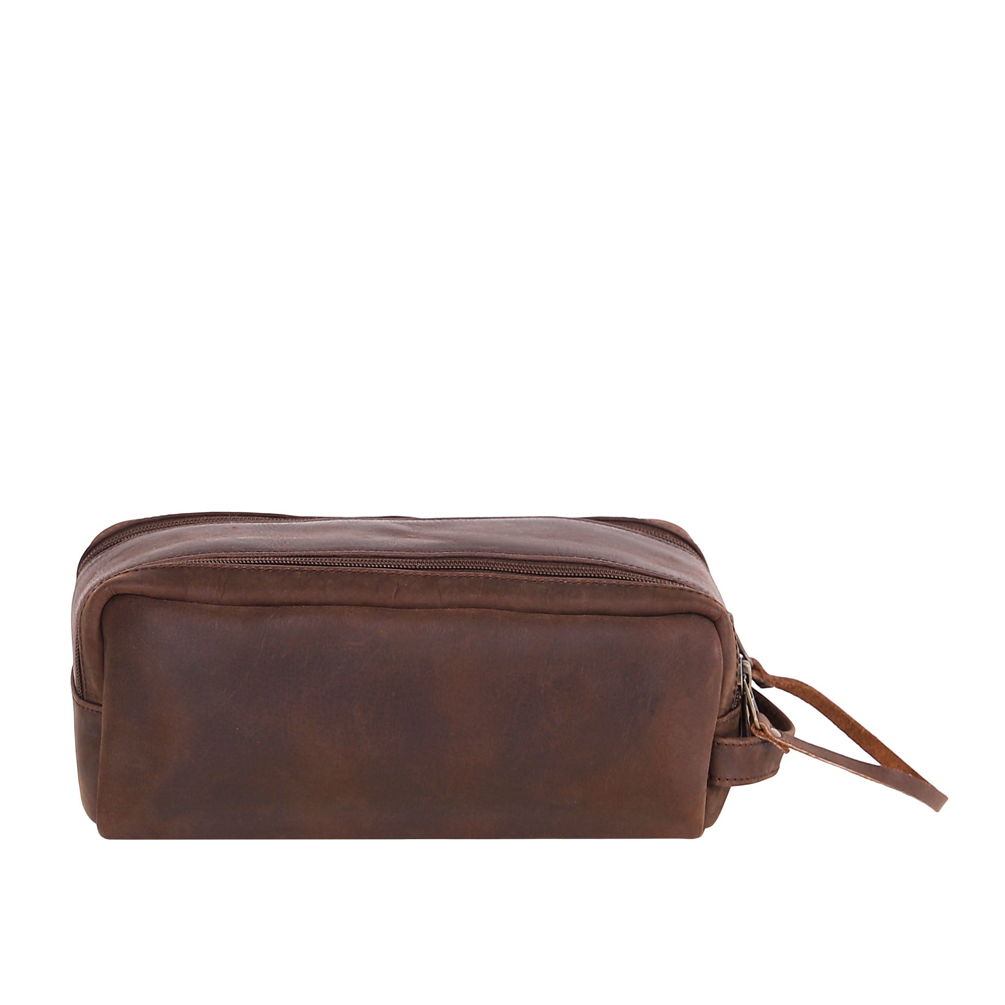 Leather Wash Bag 2015 - Dark Brown