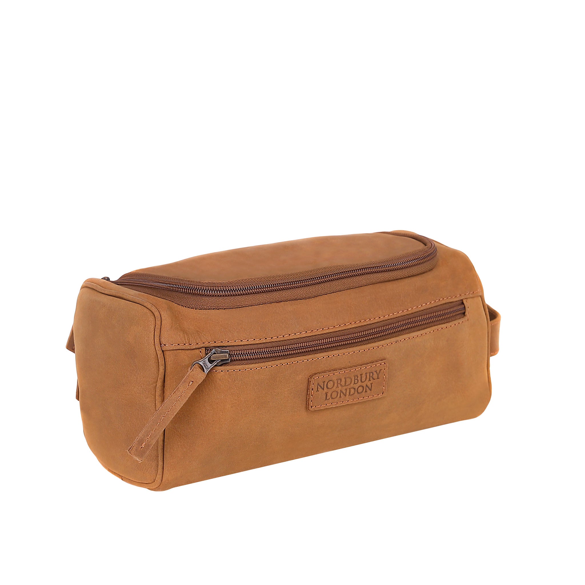 Leather Wash Bag 2017 - Light Brown