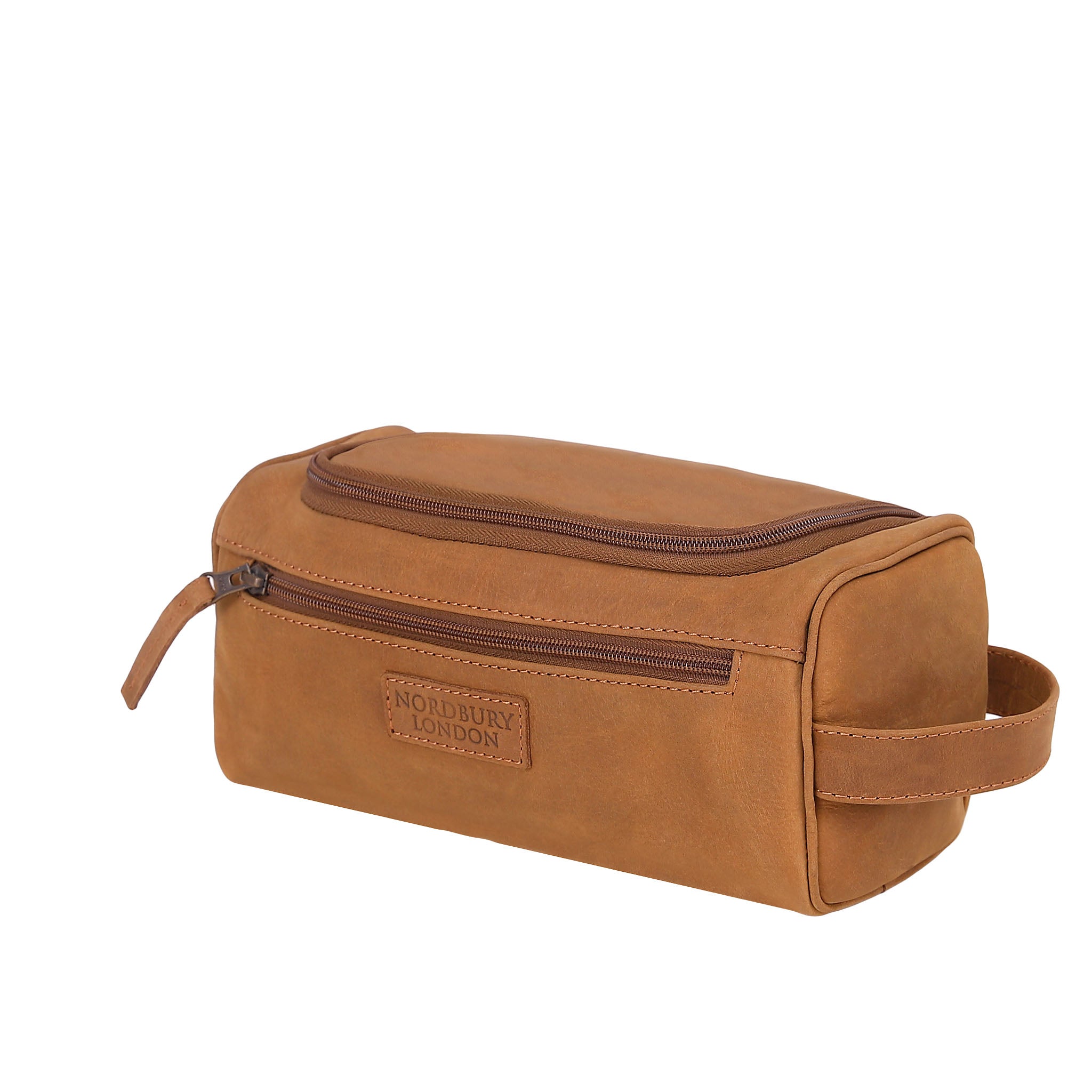 Leather Wash Bag 2017 - Light Brown