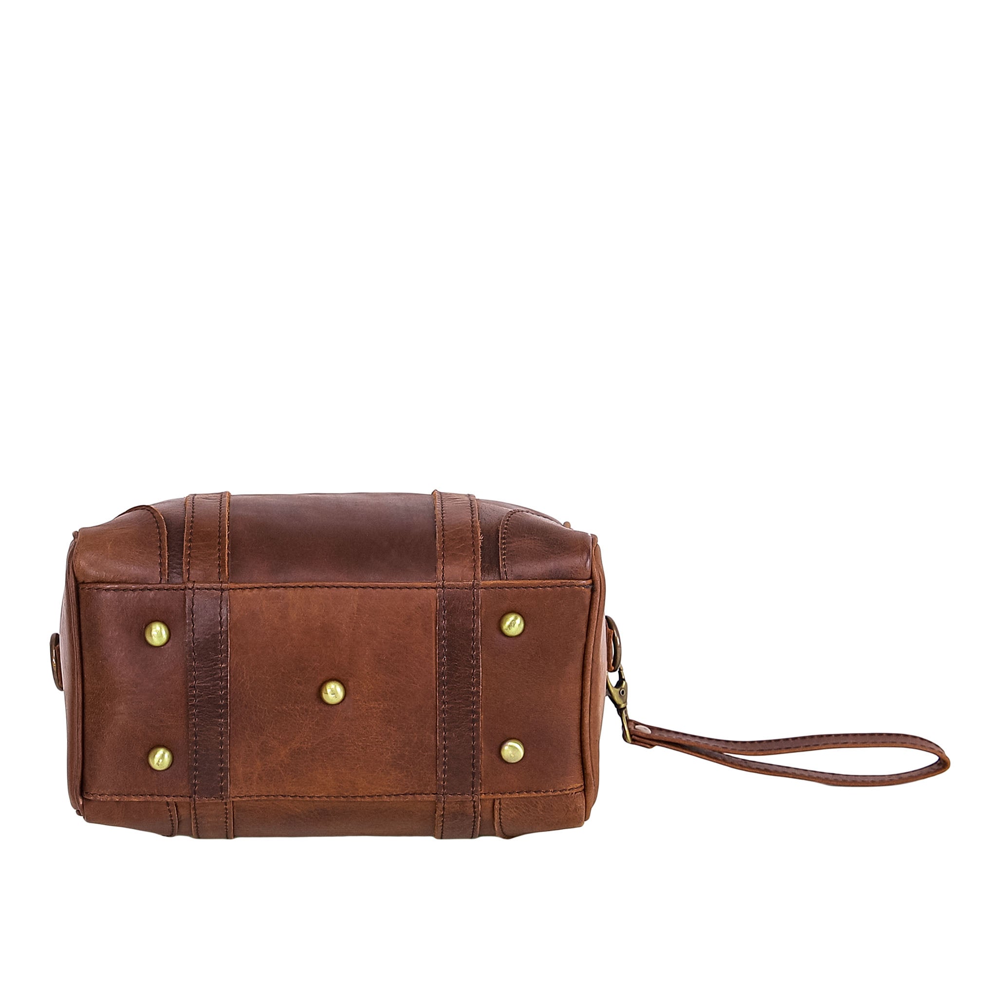 Leather Wash Bag 2656 - Medium Brown