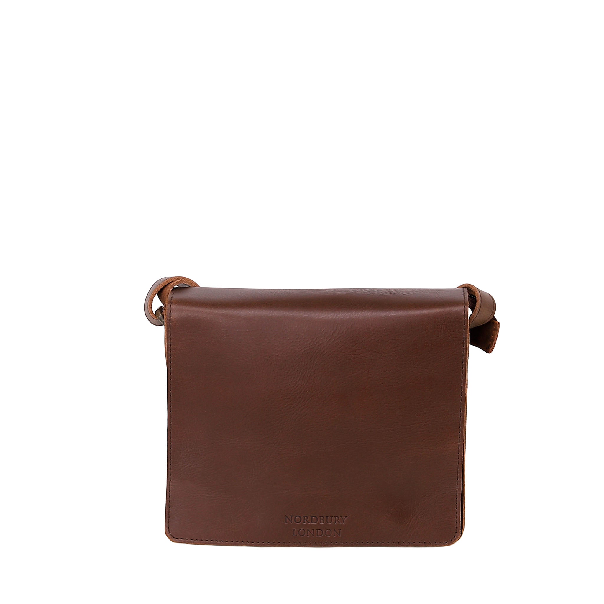 Leather Messenger Bag 3801 - Medium Brown