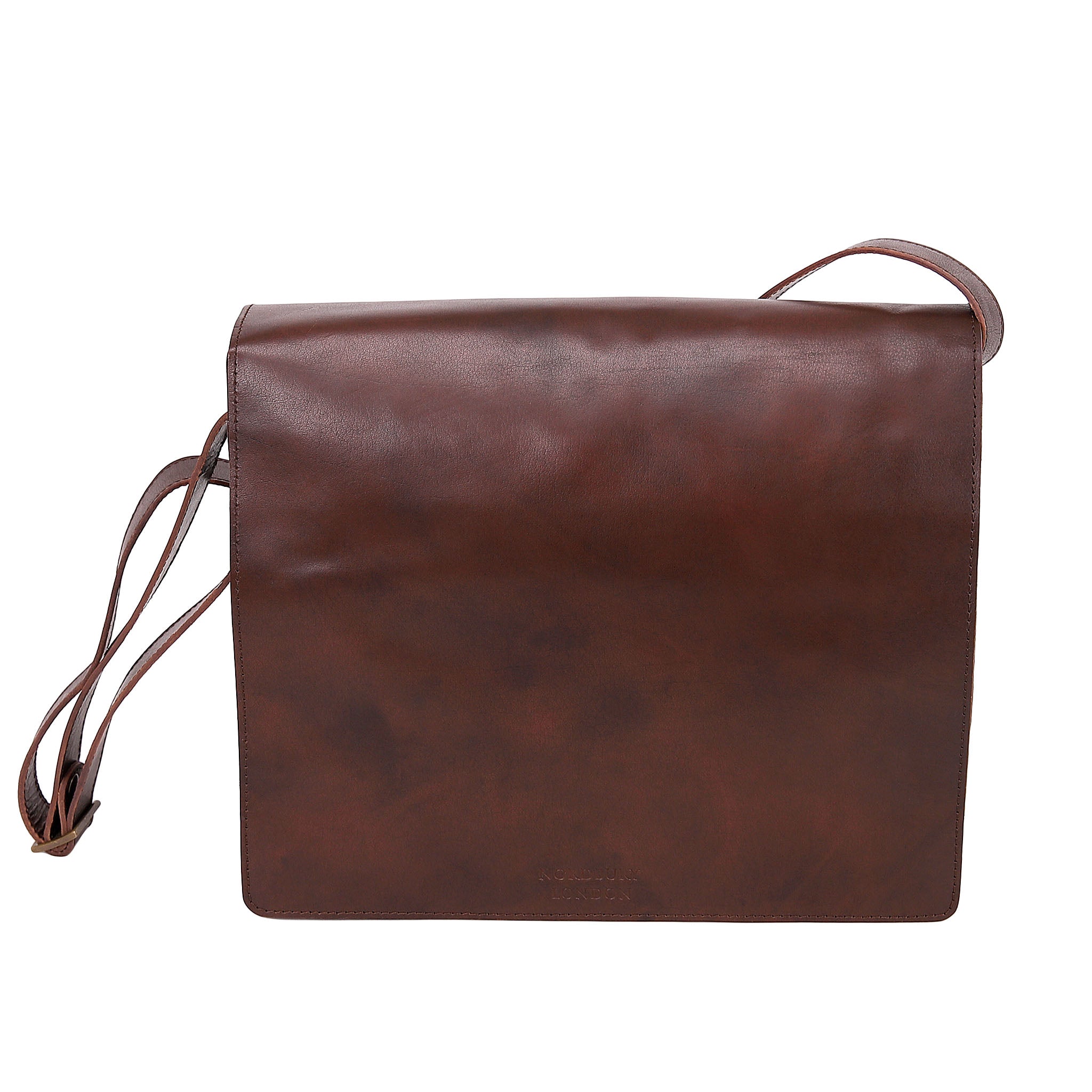 Leather Messenger Bag 3805 - Dark Brown