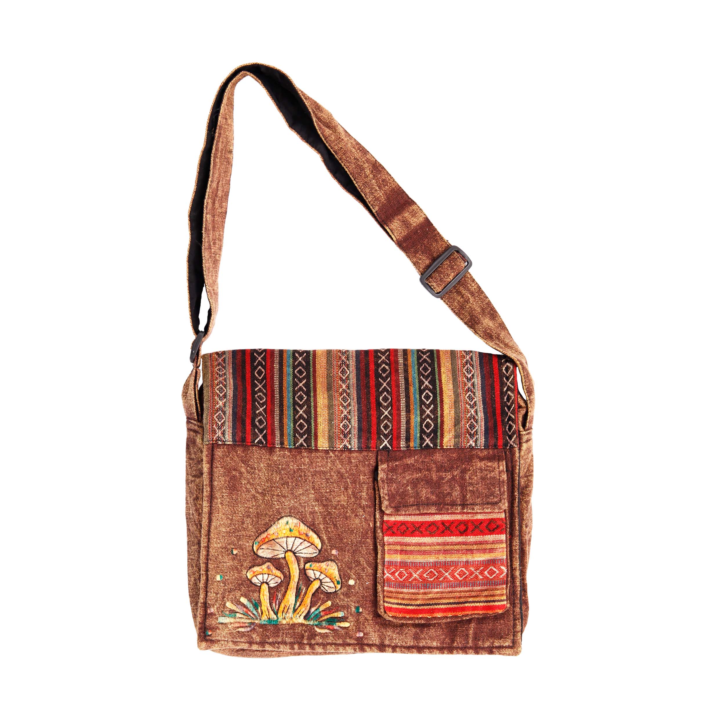 Mushroom Shoulder Crossbody Bag - Coffee