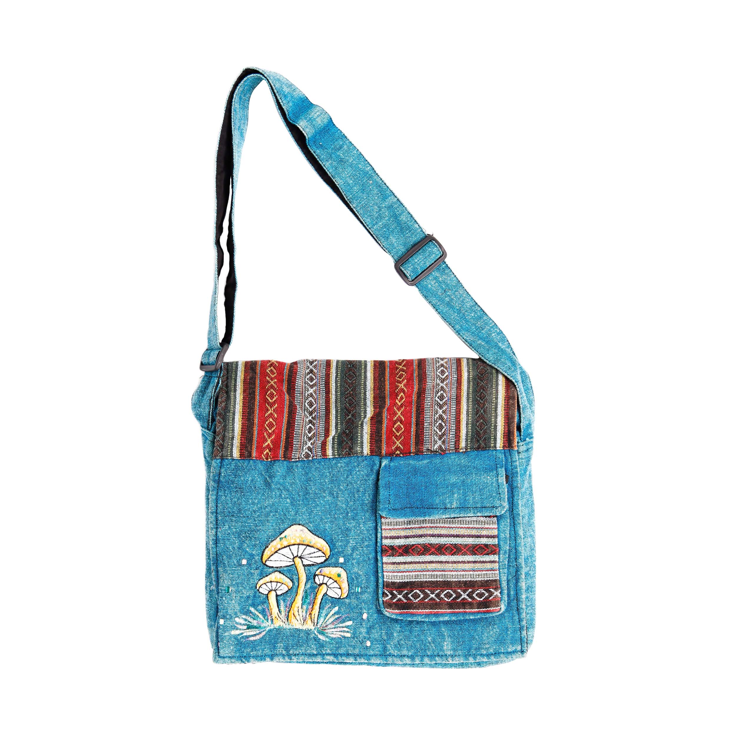 Mushroom Shoulder Crossbody Bag - Turquoise