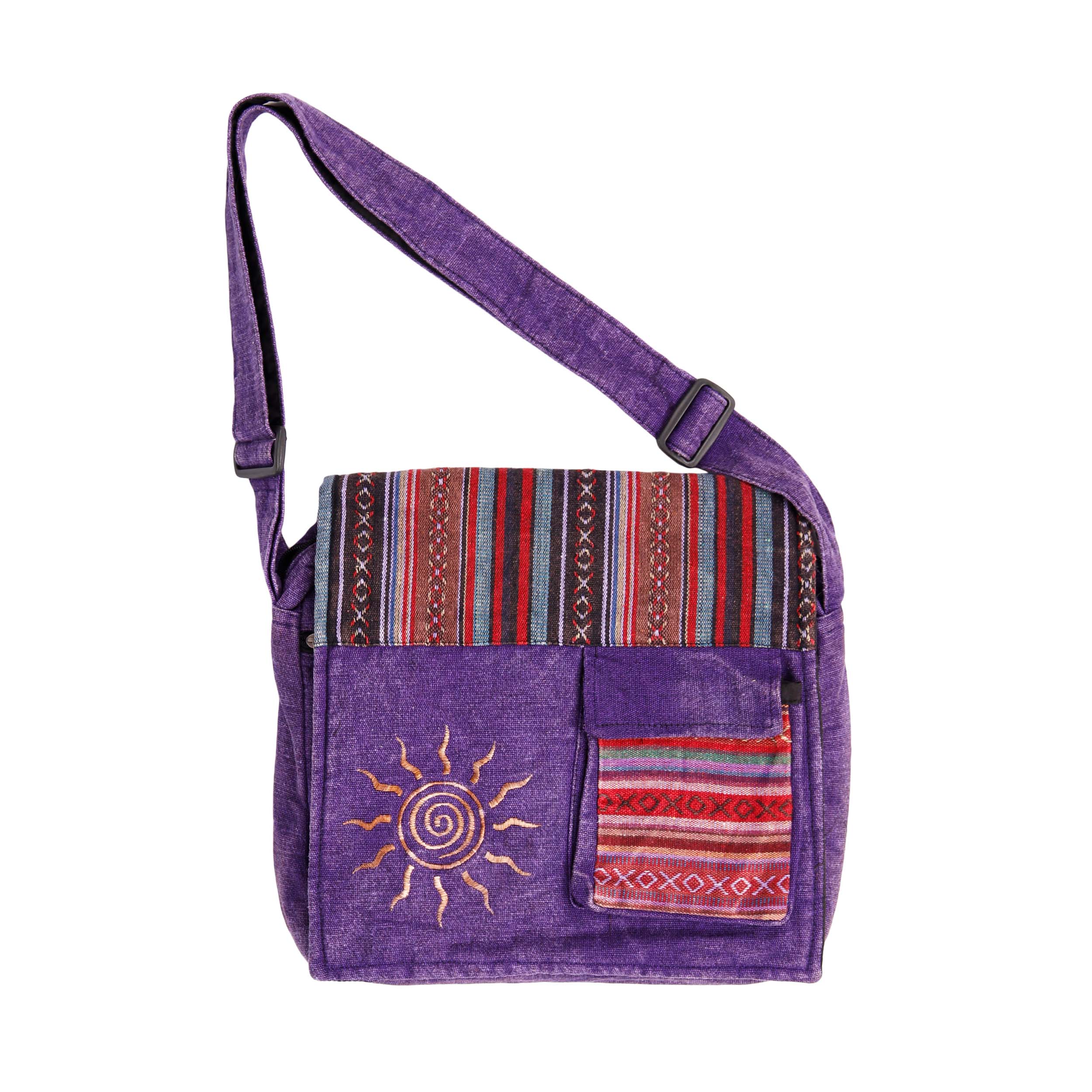 Sun Shoulder Crossbody Bag - Purple