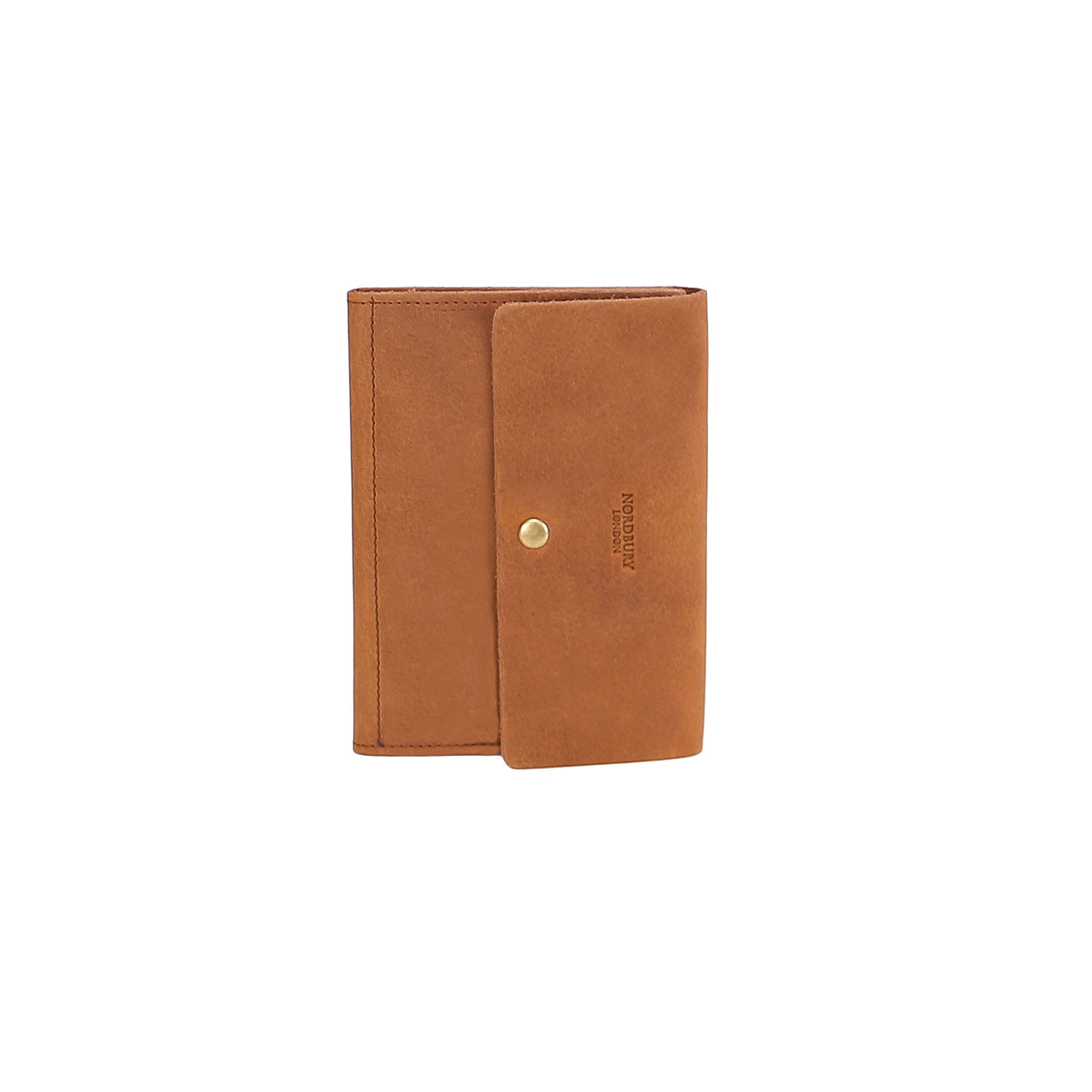 Leather Passport Holder - Light Brown