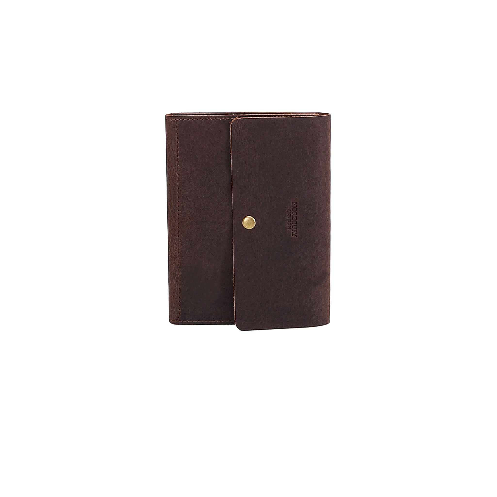 Leather Passport Holder - Dark Brown