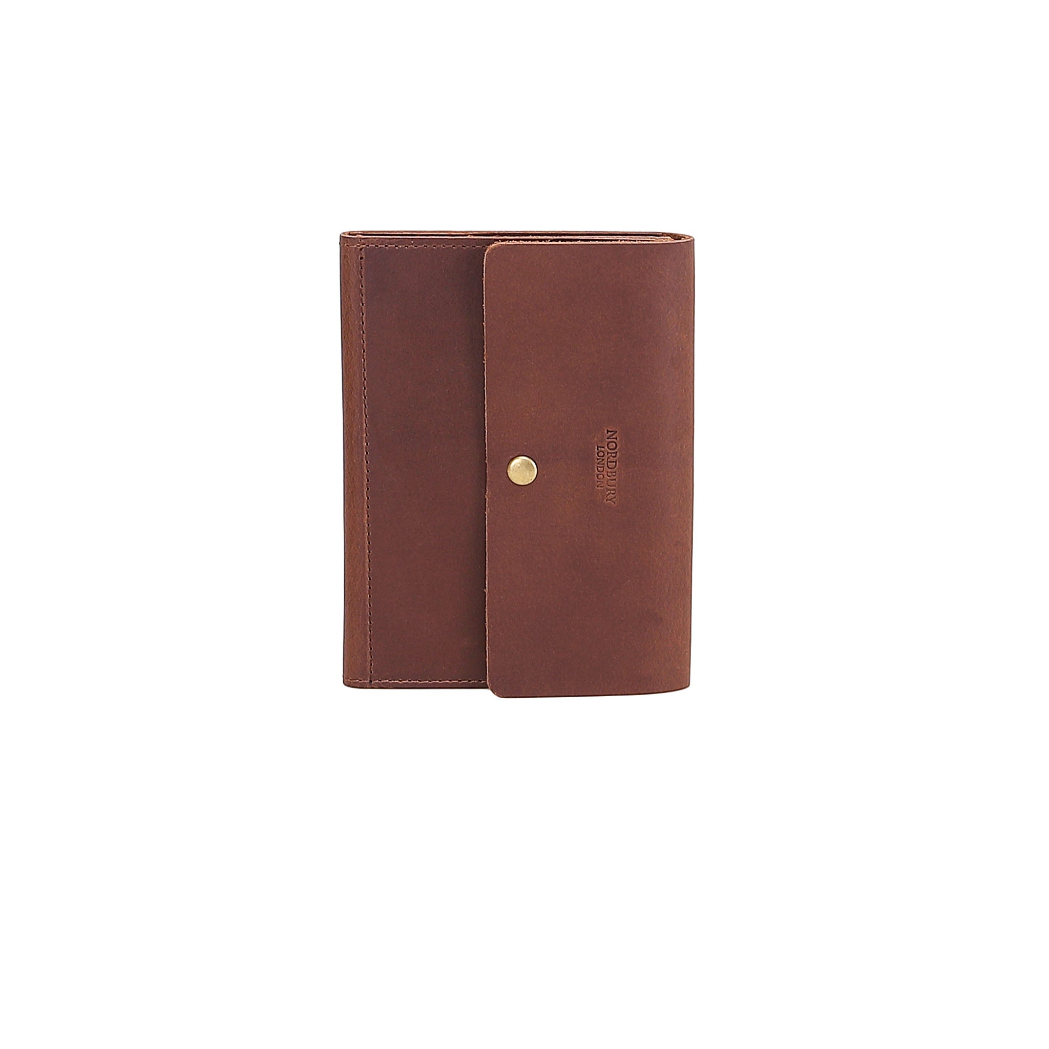 Leather Passport Holder - Medium Brown