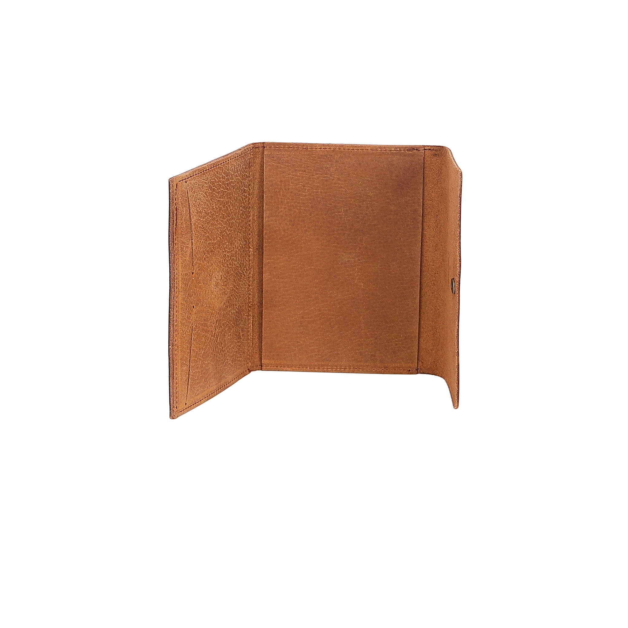 Leather Passport Holder - Light Brown