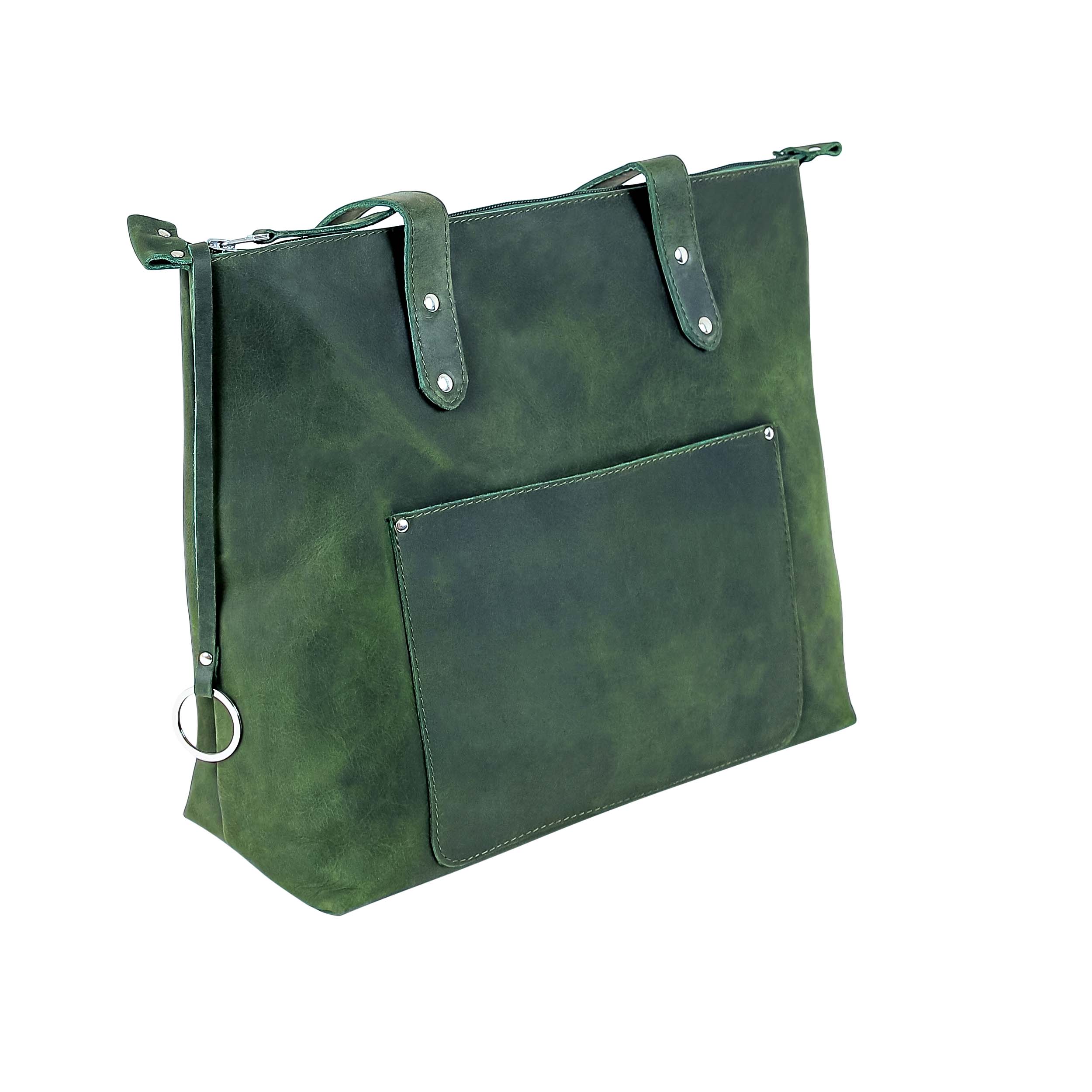 Leather Tote Bag 9912 - Green