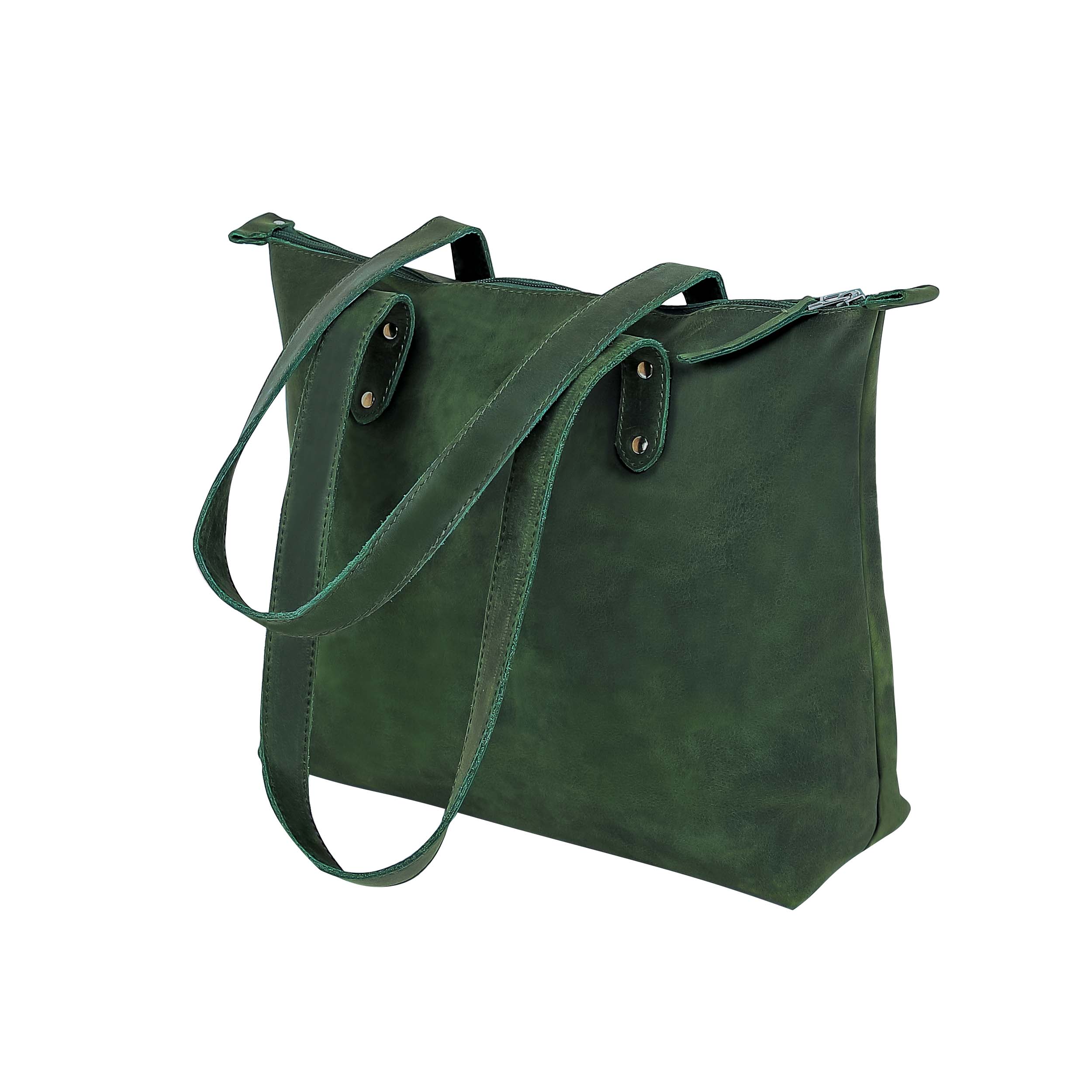 Leather Tote Bag 9912 - Green