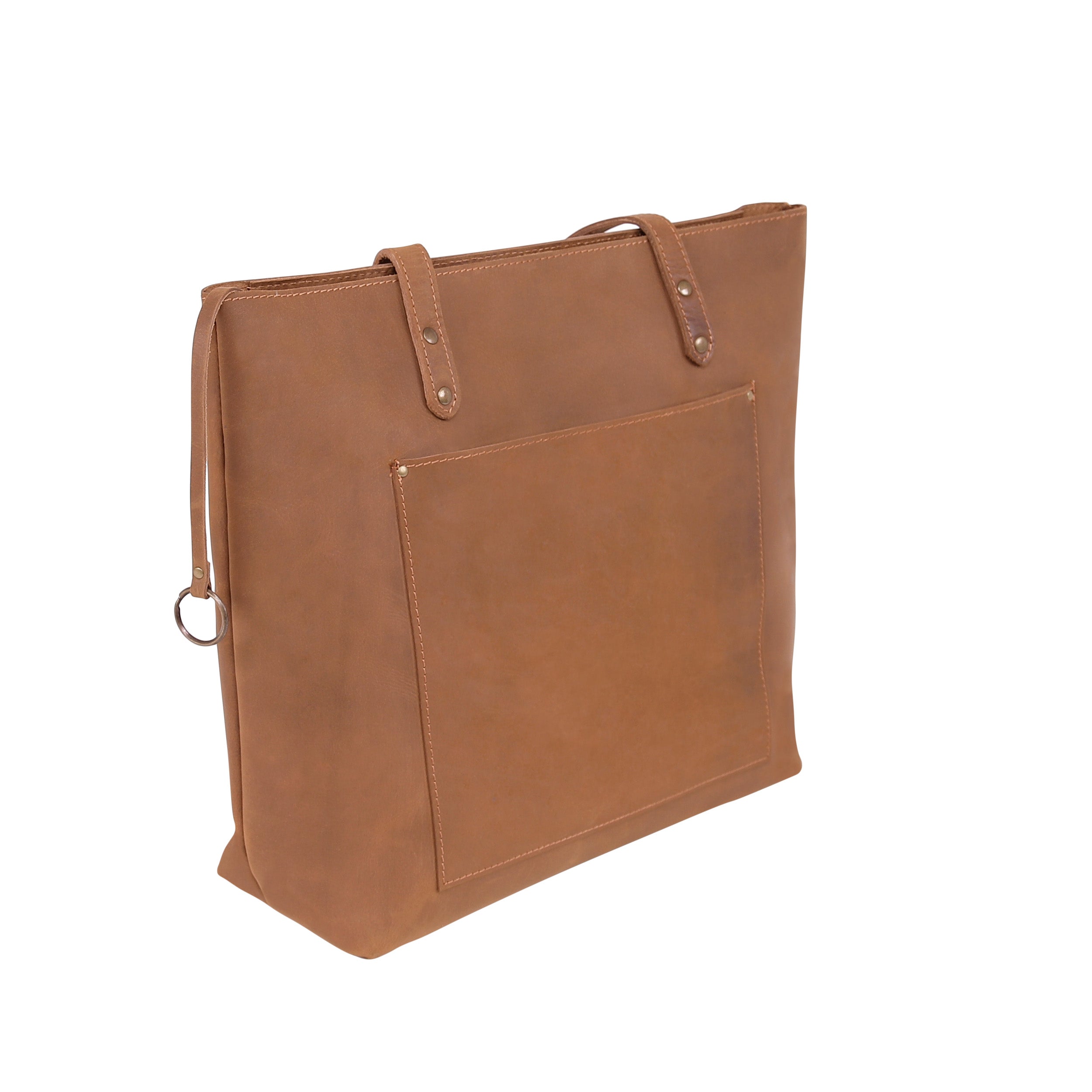 Light leather tote bag best sale