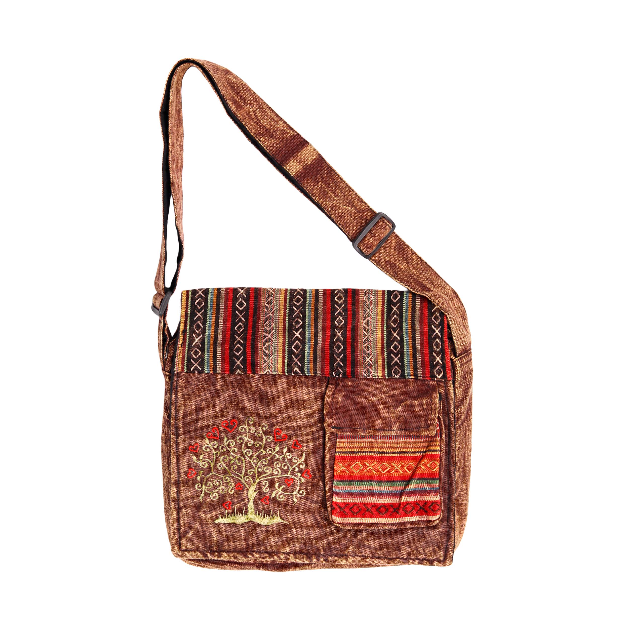 Tree Shoulder Crossbody Bag - Coffee