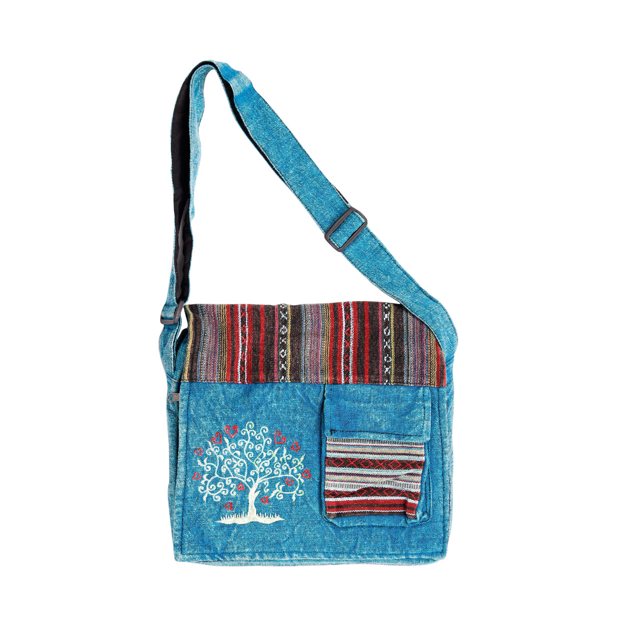 Tree Shoulder Crossbody Bag - Turquoise