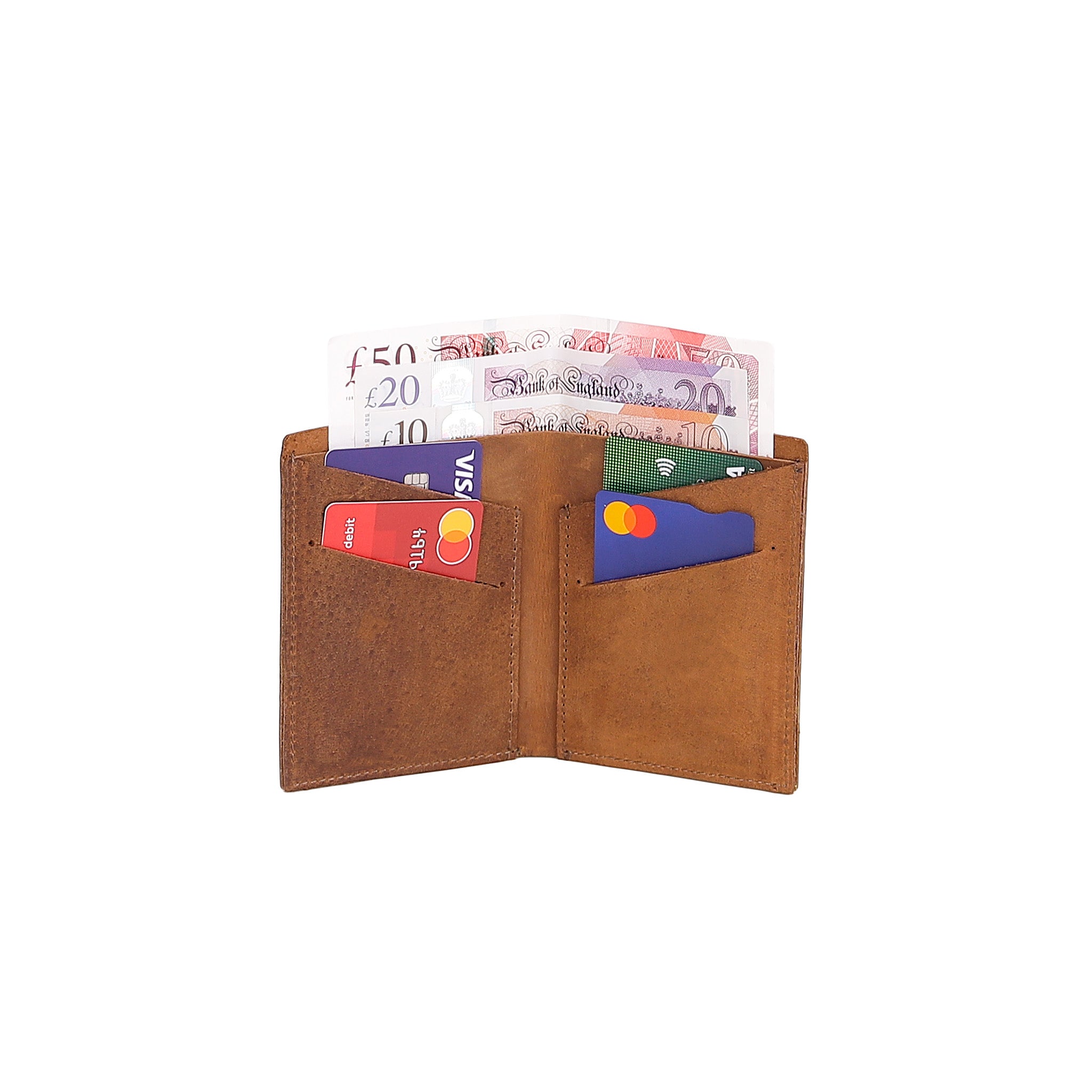 Leather Wallet - Light Brown