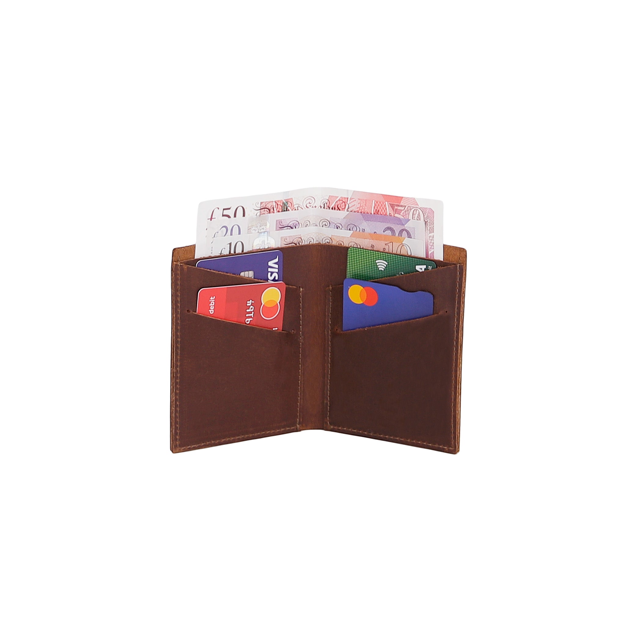 Leather Wallet - Medium Brown