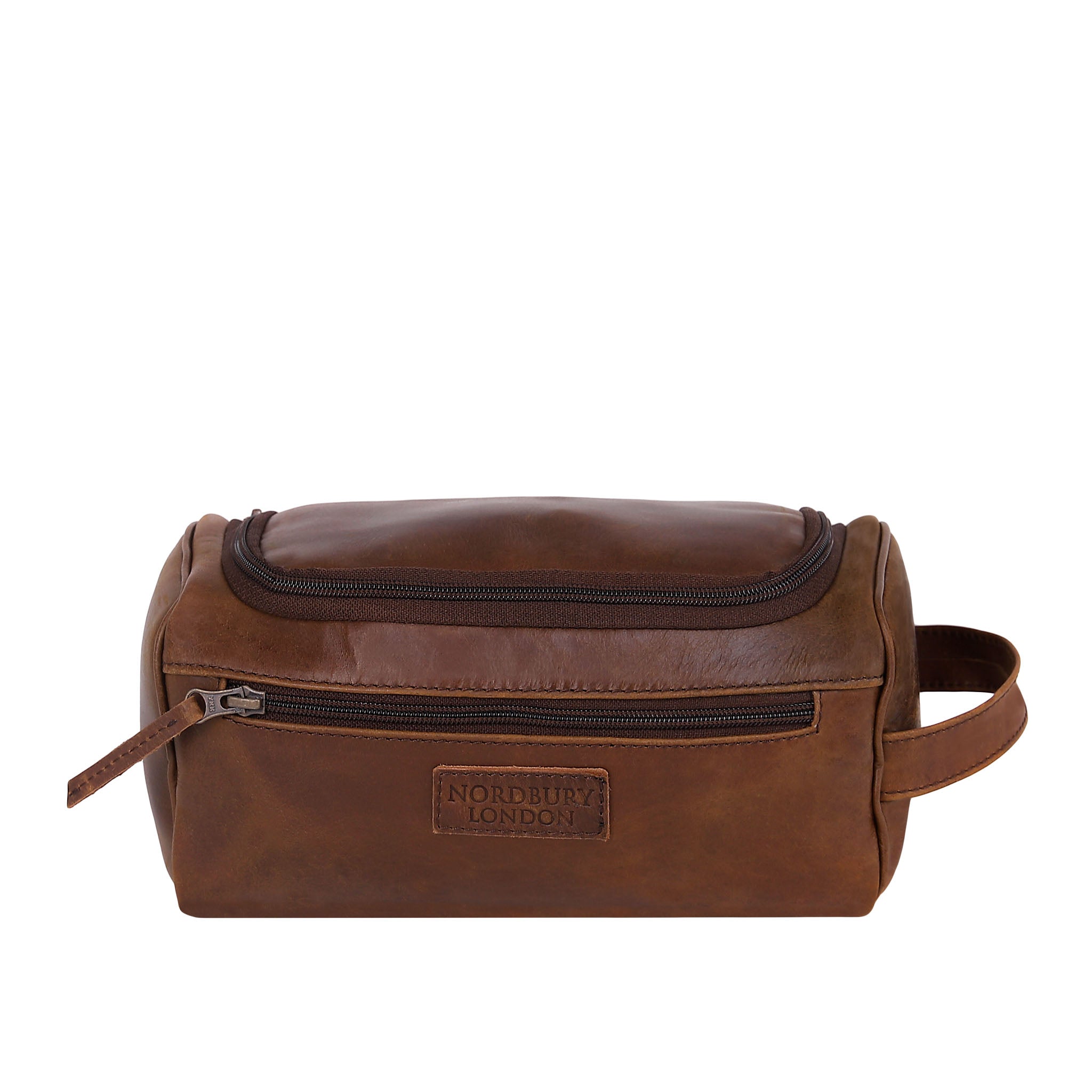 Leather Wash Bag 2017 - Medium Brown