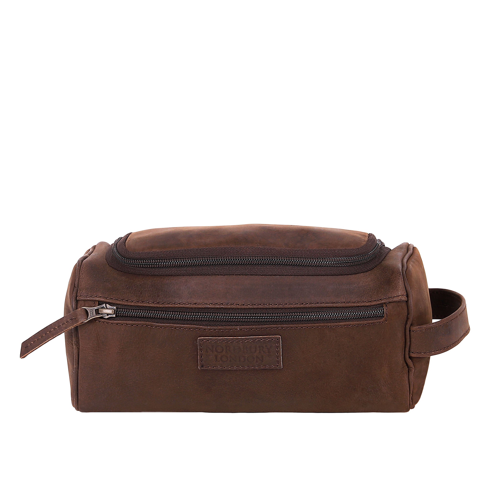 Leather Wash Bag 2017 - Dark Brown