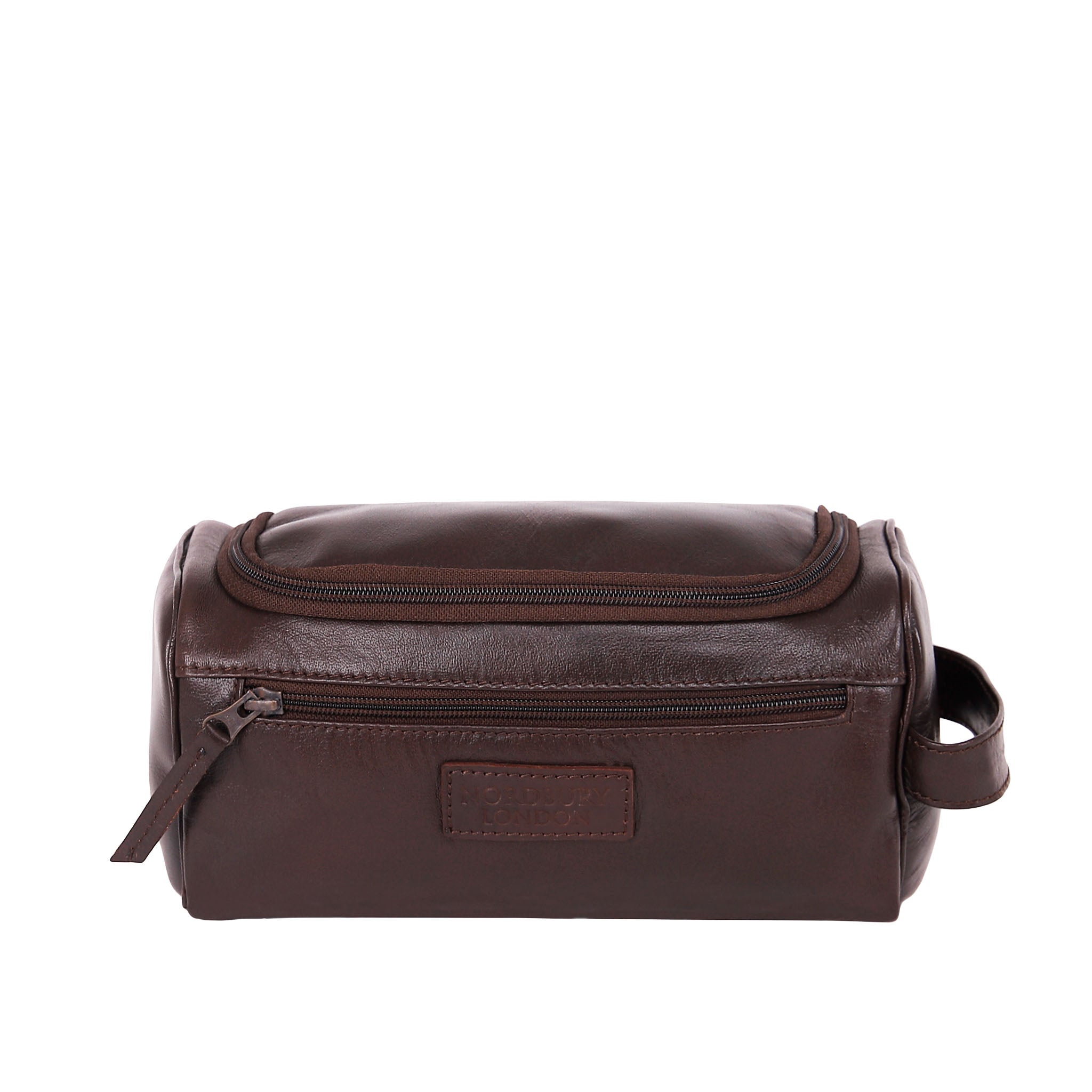 Leather Wash Bag 2017 - Antique Brown