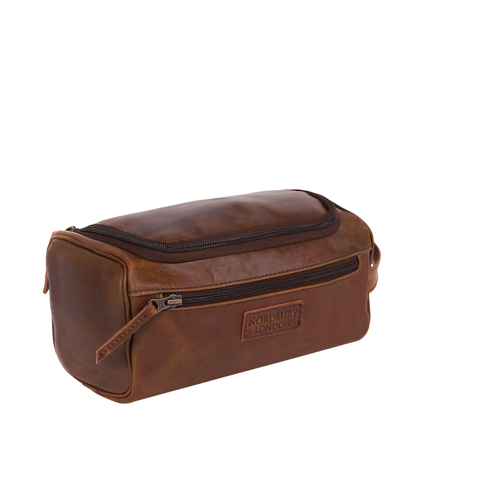 Leather Wash Bag 2017 - Medium Brown