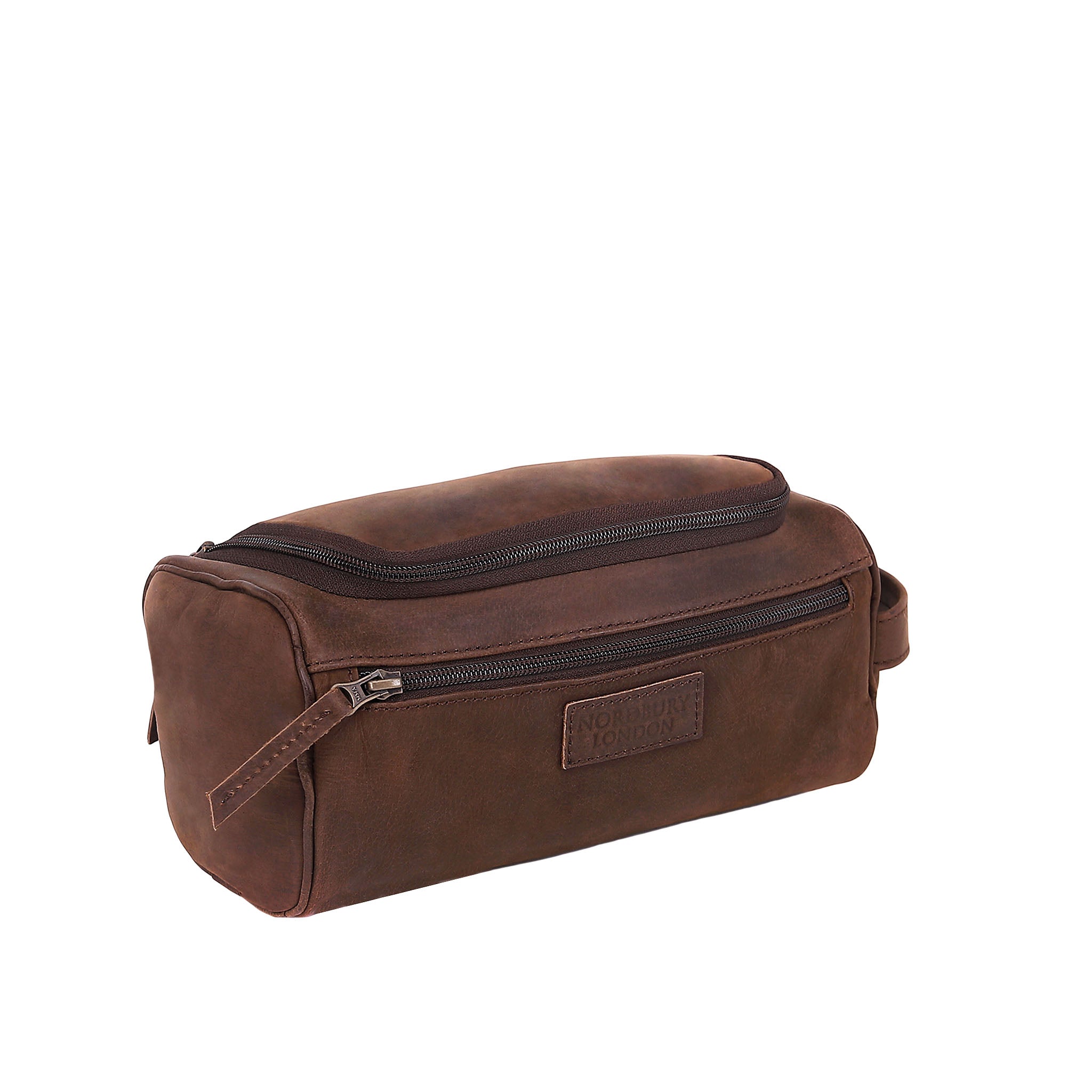 Leather Wash Bag 2017 - Antique Brown