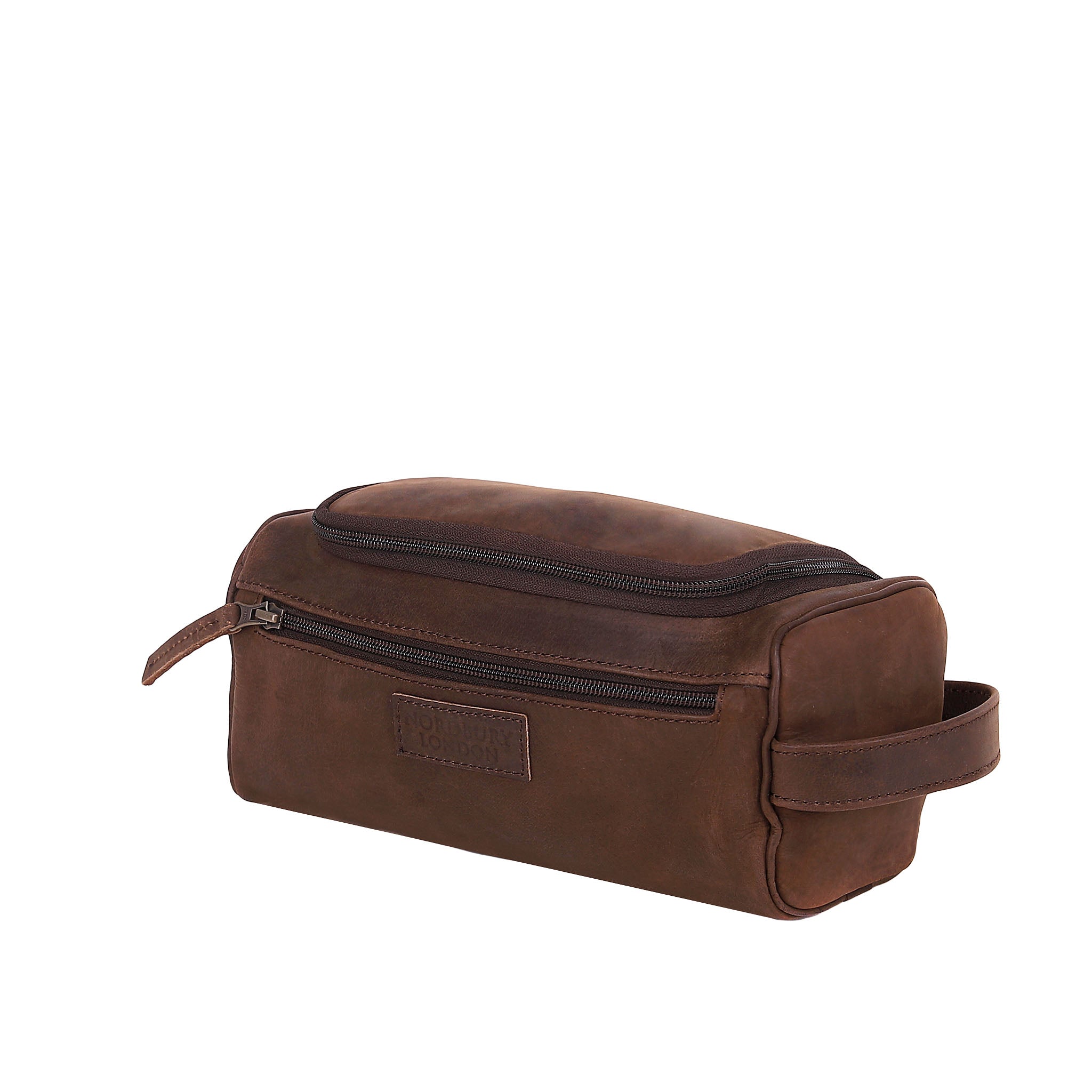 Leather Wash Bag 2017 - Dark Brown