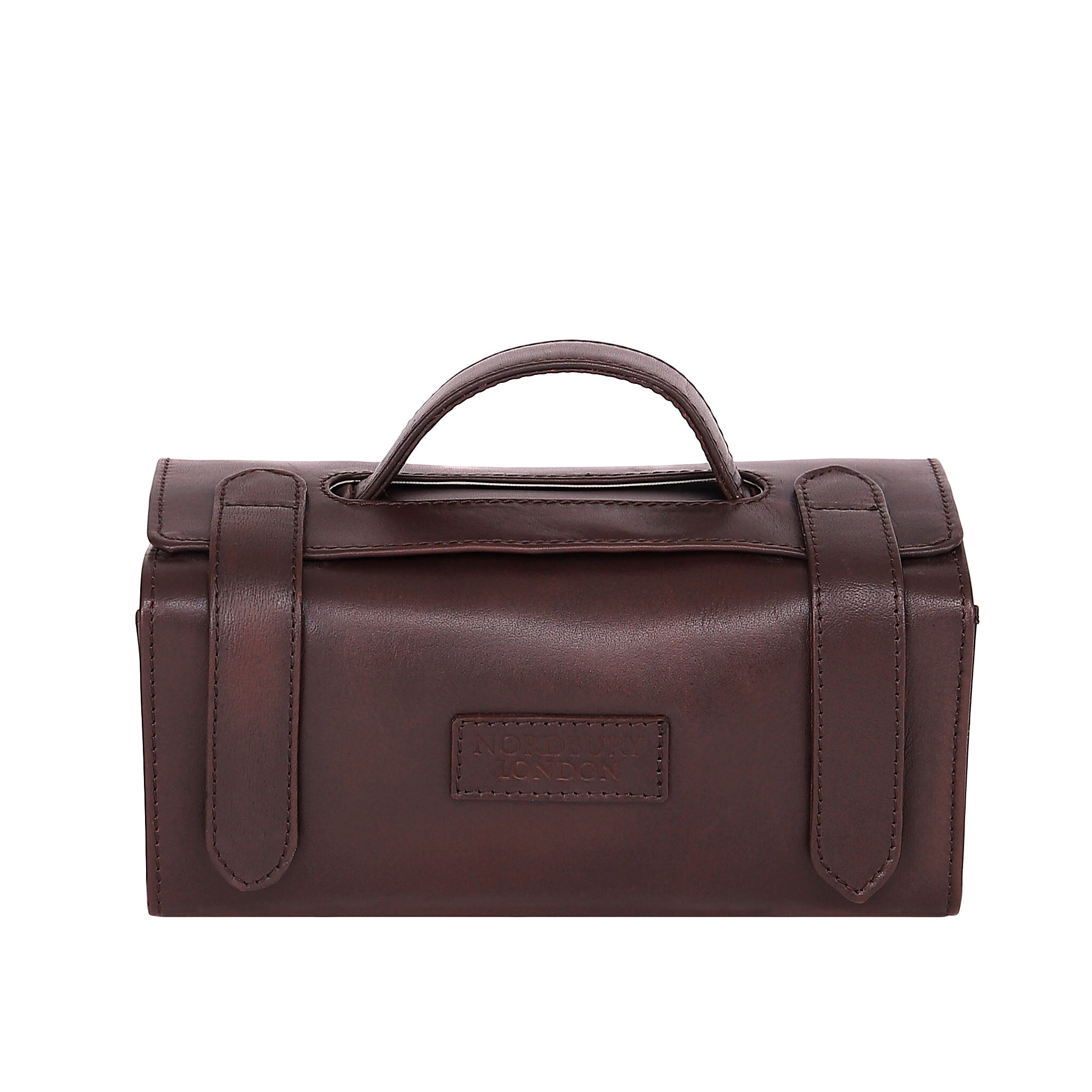 Leather Wash Bag 2018 - Antique Brown