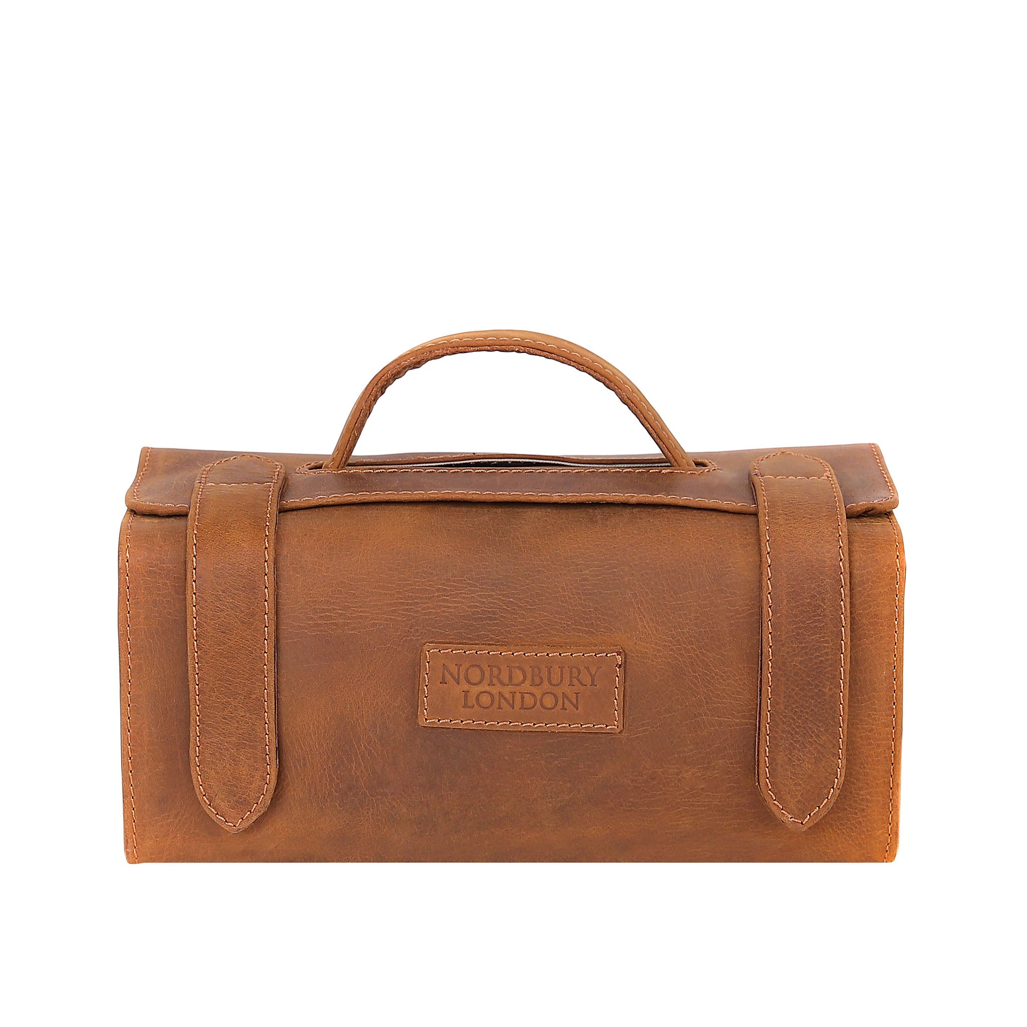 Leather Wash Bag 2018 - Light Brown