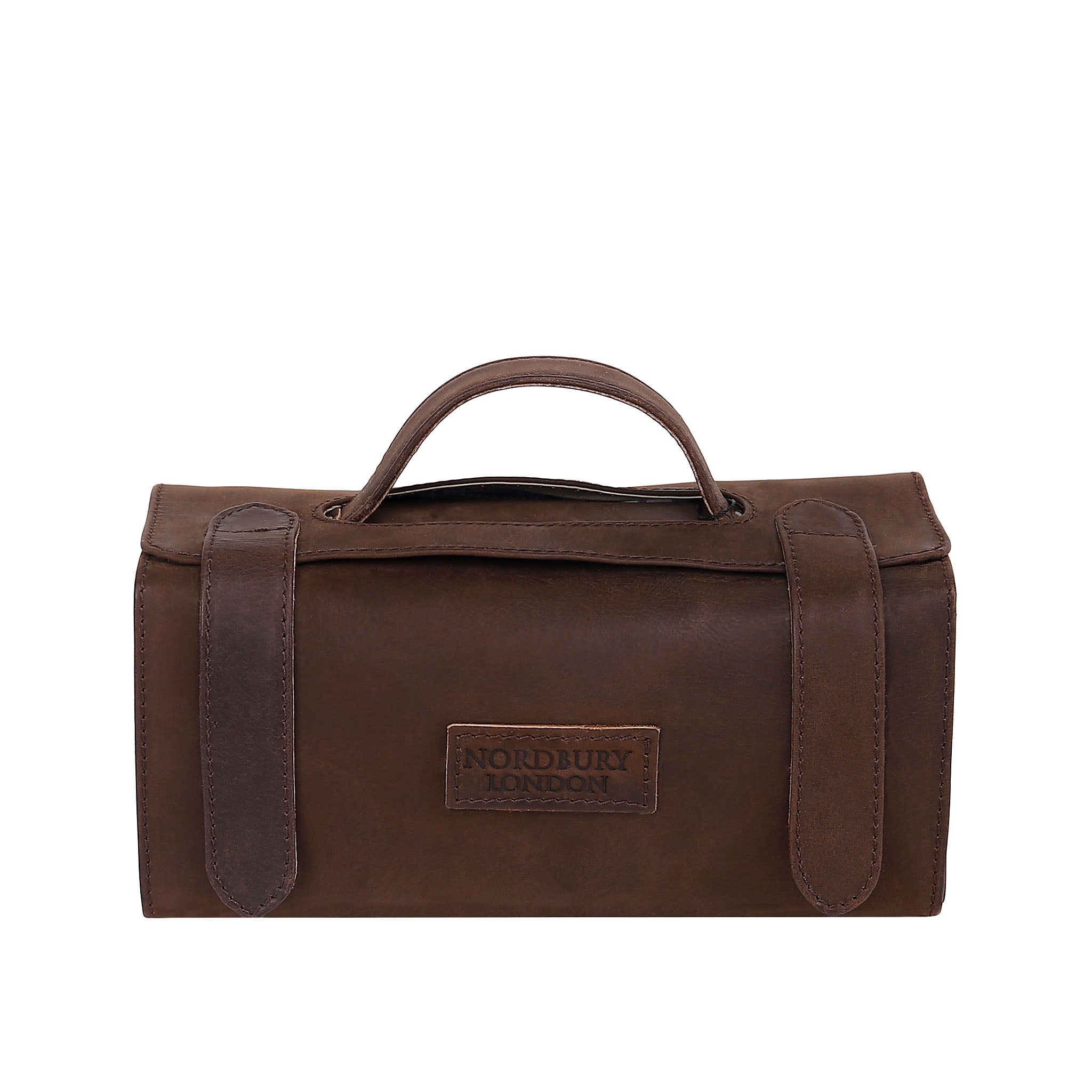 Leather Wash Bag 2018 - Dark Brown