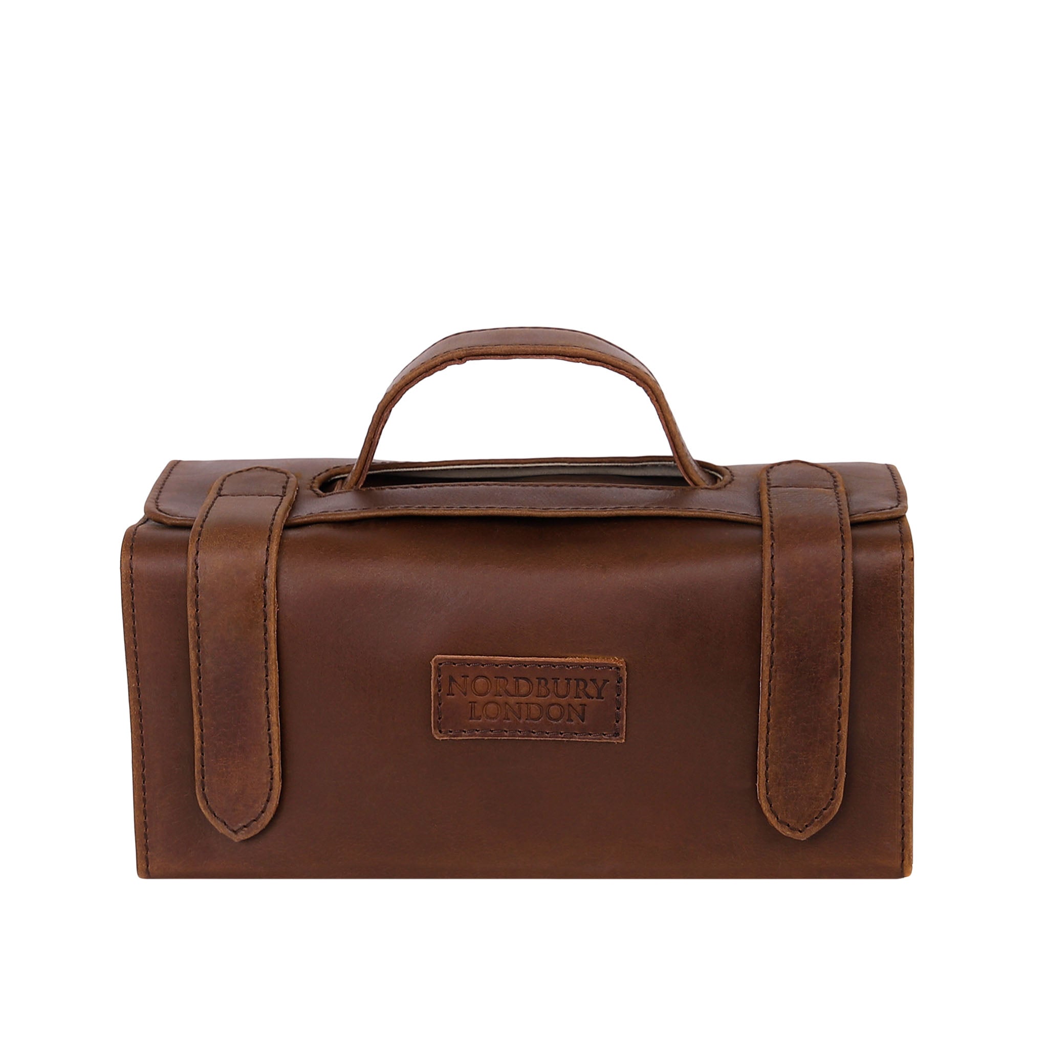 Leather Wash Bag 2018 - Medium Brown