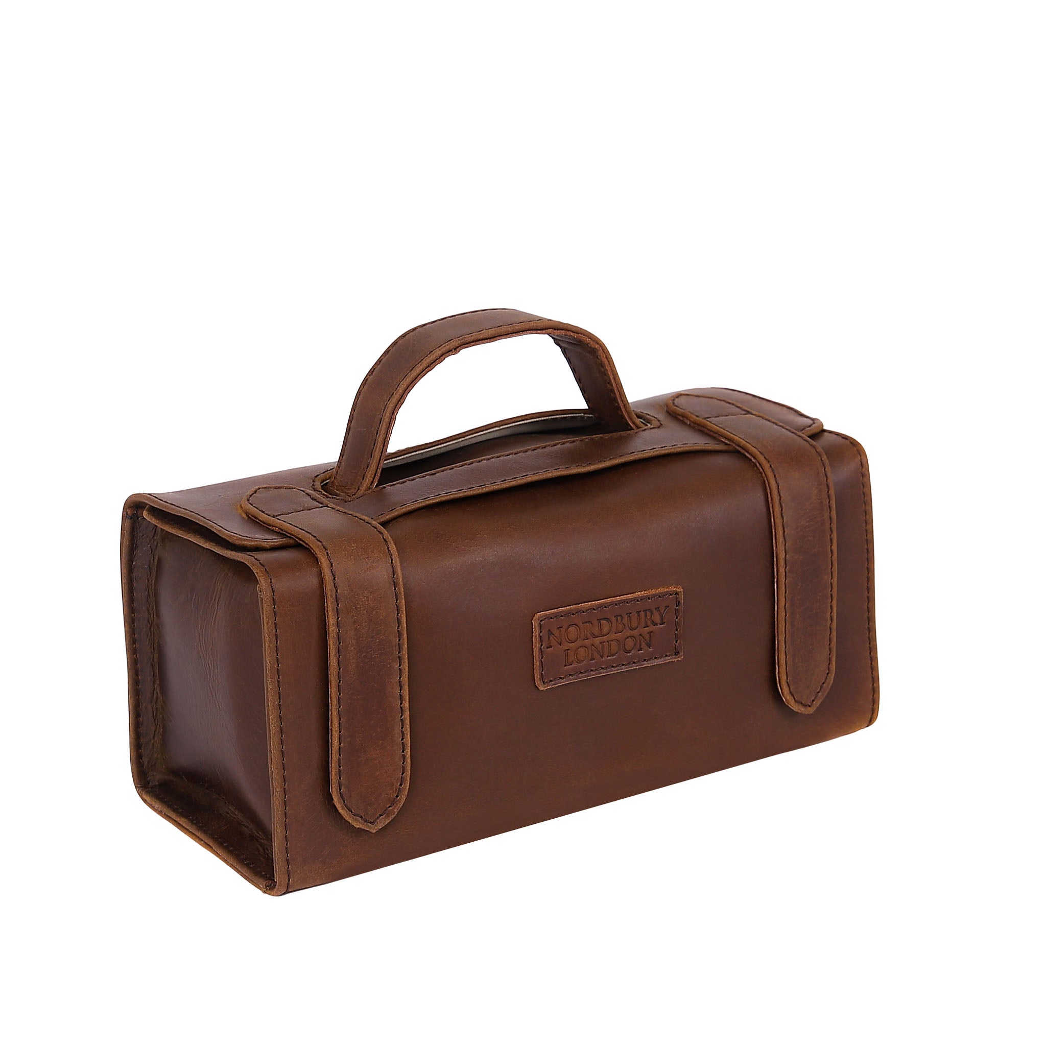 Leather Wash Bag 2018 - Medium Brown