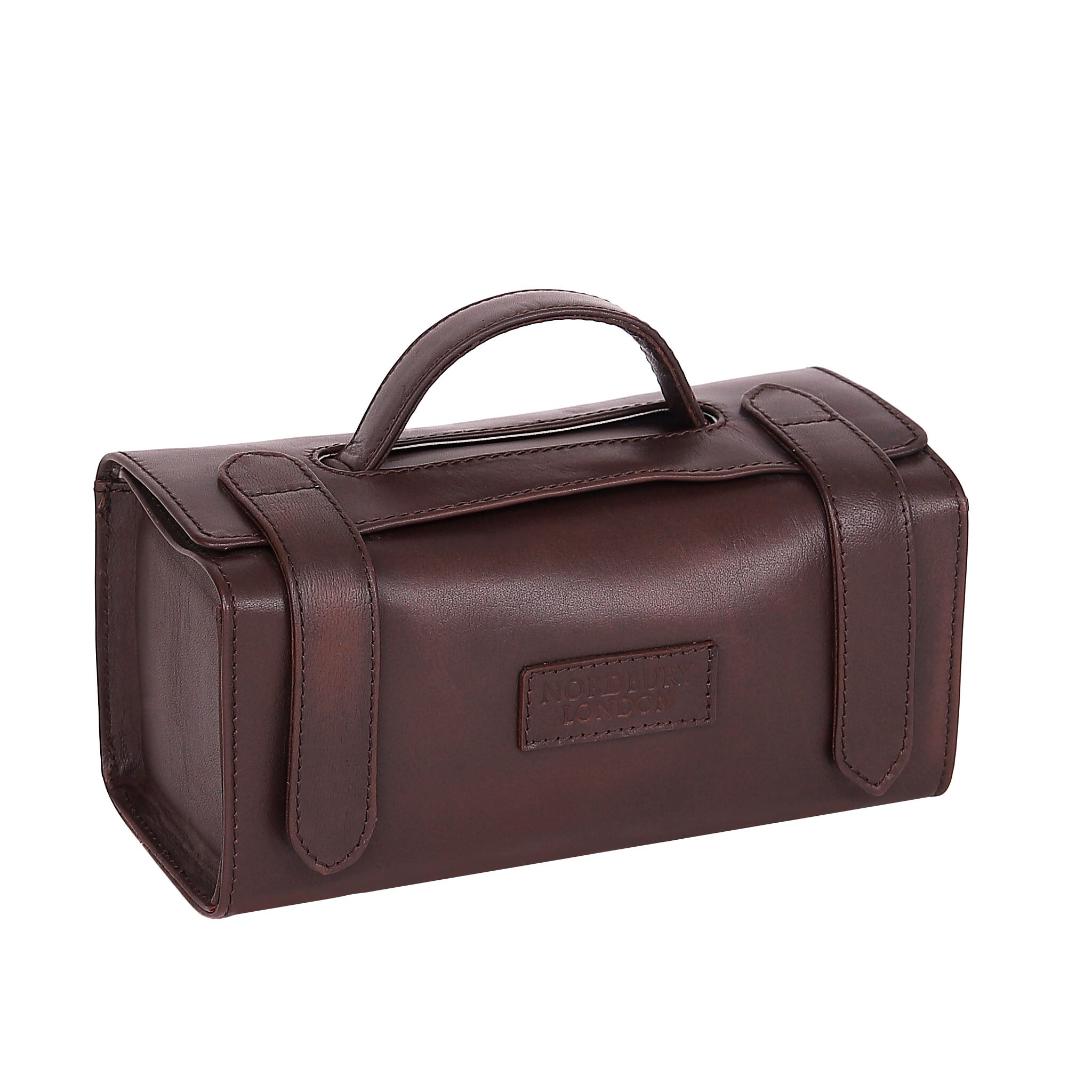 Leather Wash Bag 2018 - Antique Brown