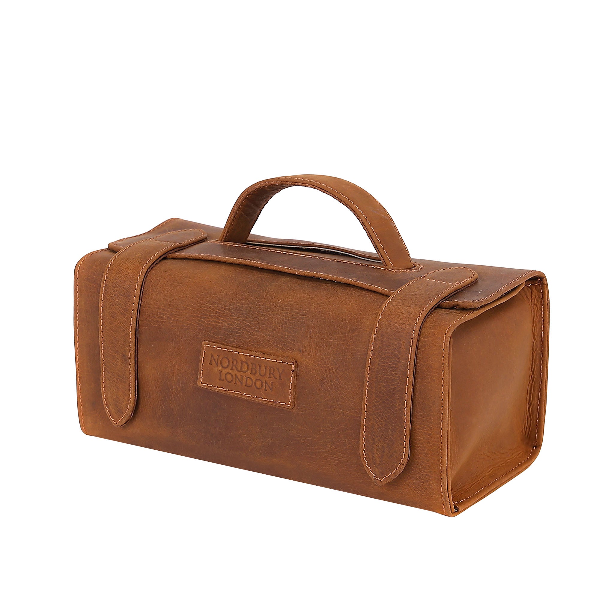 Leather Wash Bag 2018 - Light Brown