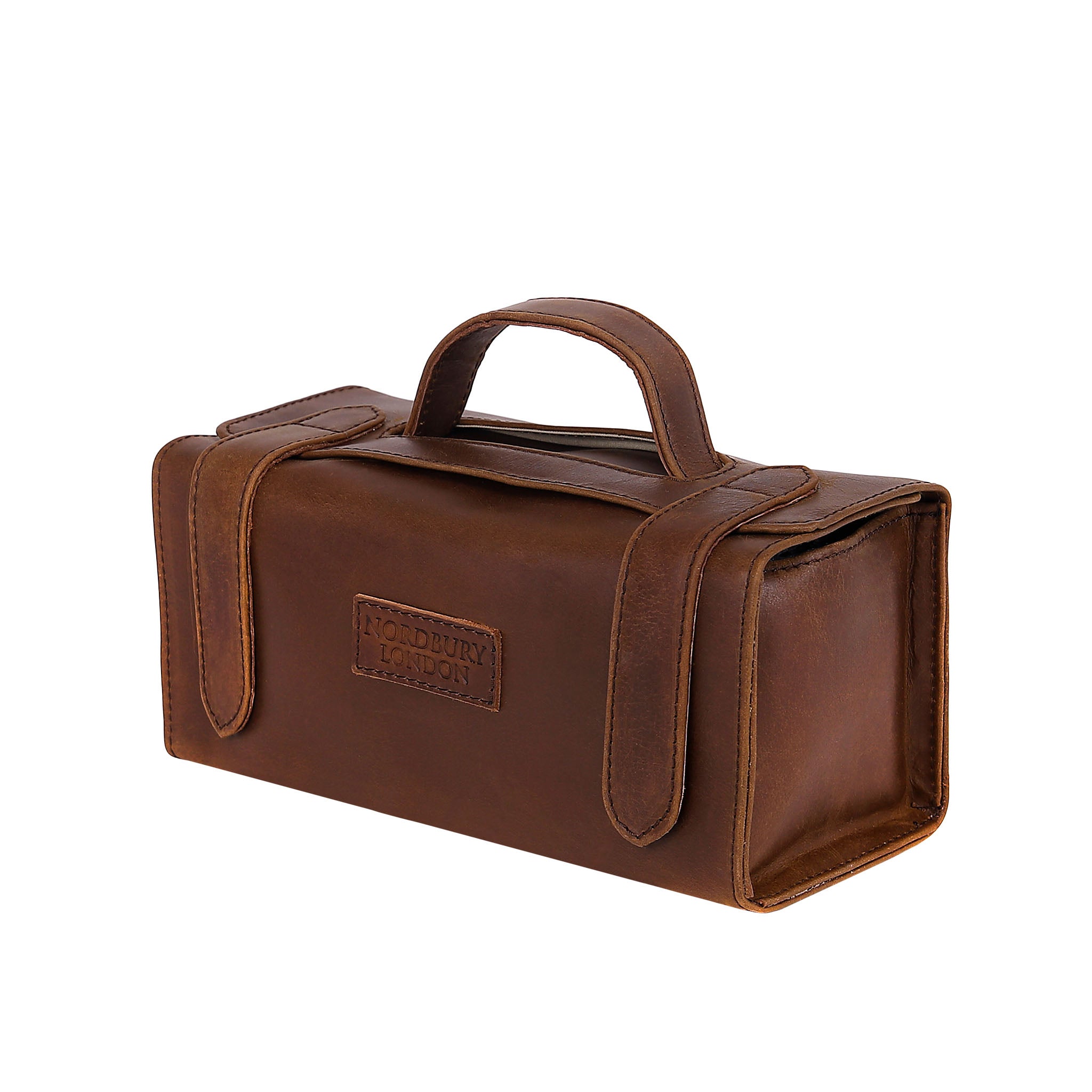 Leather Wash Bag 2018 - Medium Brown