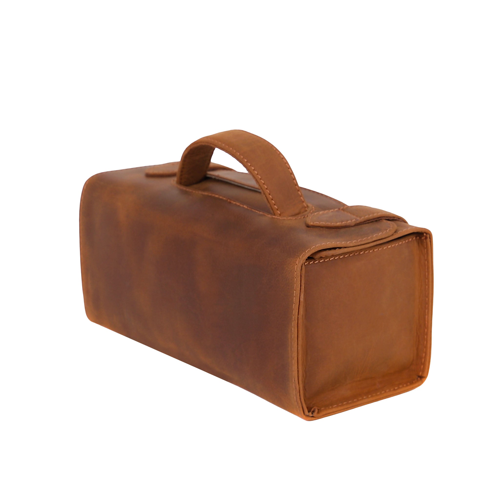 Leather Wash Bag 2018 - Light Brown