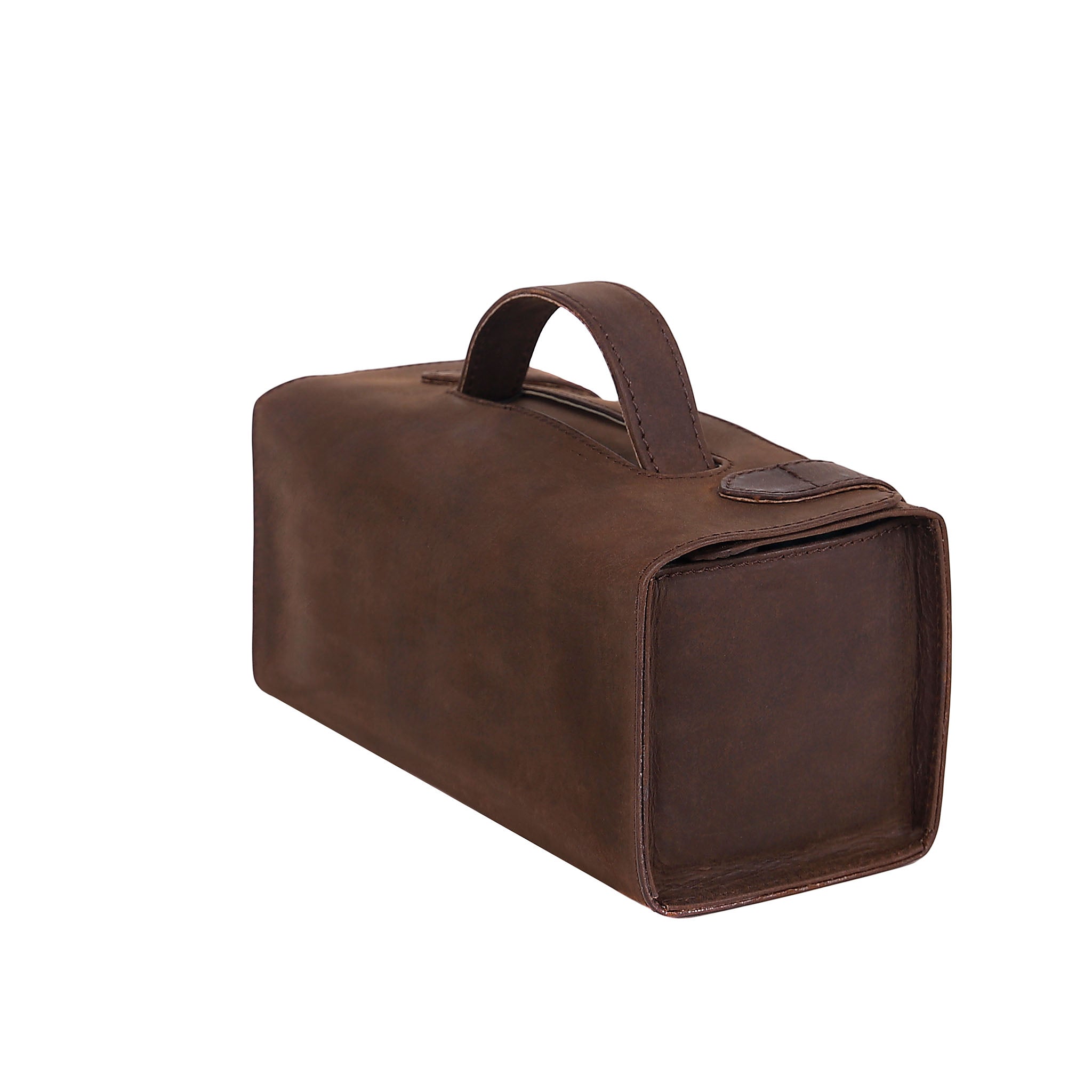 Leather Wash Bag 2018 - Dark Brown