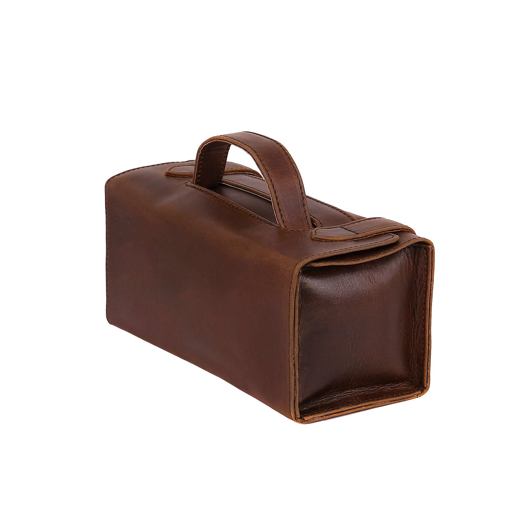 Leather Wash Bag 2018 - Medium Brown